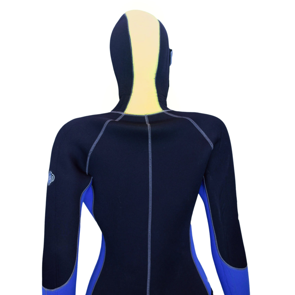 Conjunto Feminino Roupa De Mergulho Neoprene Cressi Medas 5mm Preto e Azul - Tamanho L/4