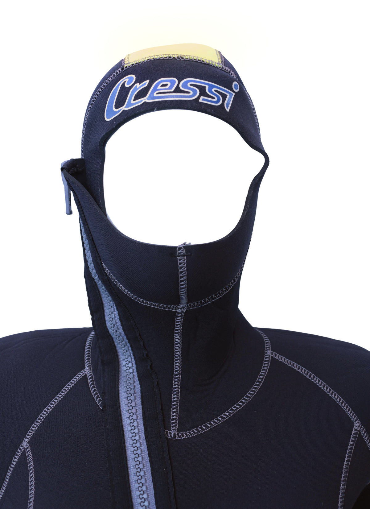 Conjunto Feminino Roupa De Mergulho Neoprene Cressi Medas 5mm Preto e Azul - Tamanho L/4
