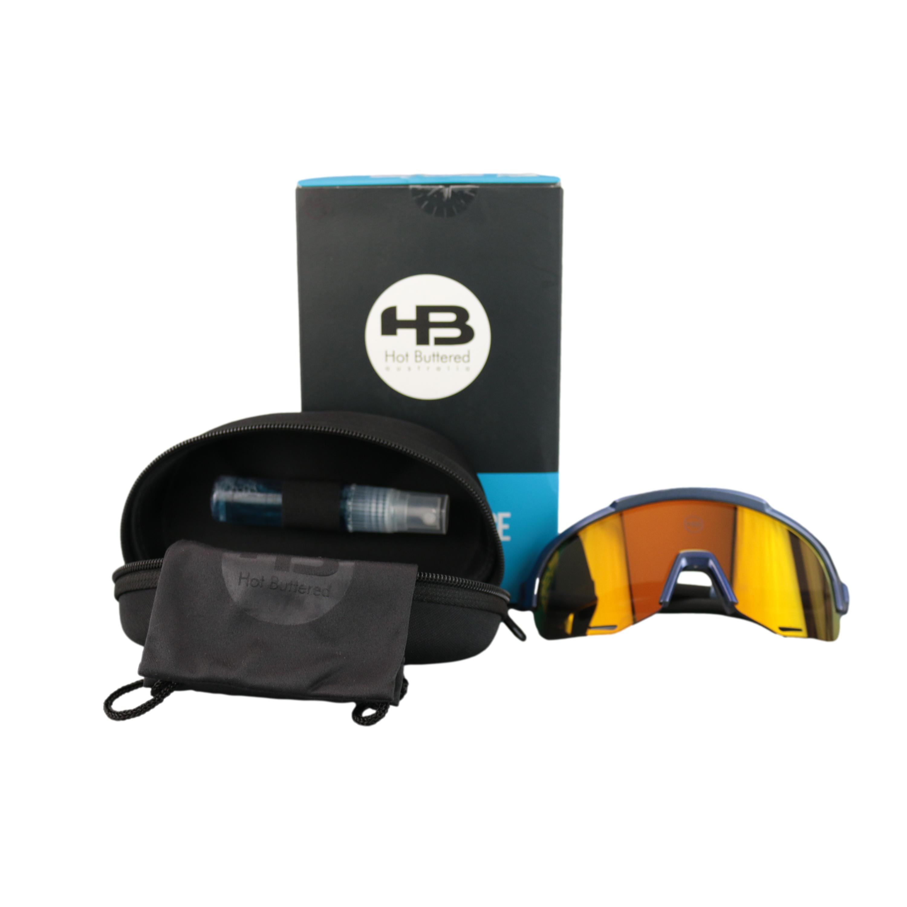 Óculos HB Edge R Silver Light Blue Orange Chrome II