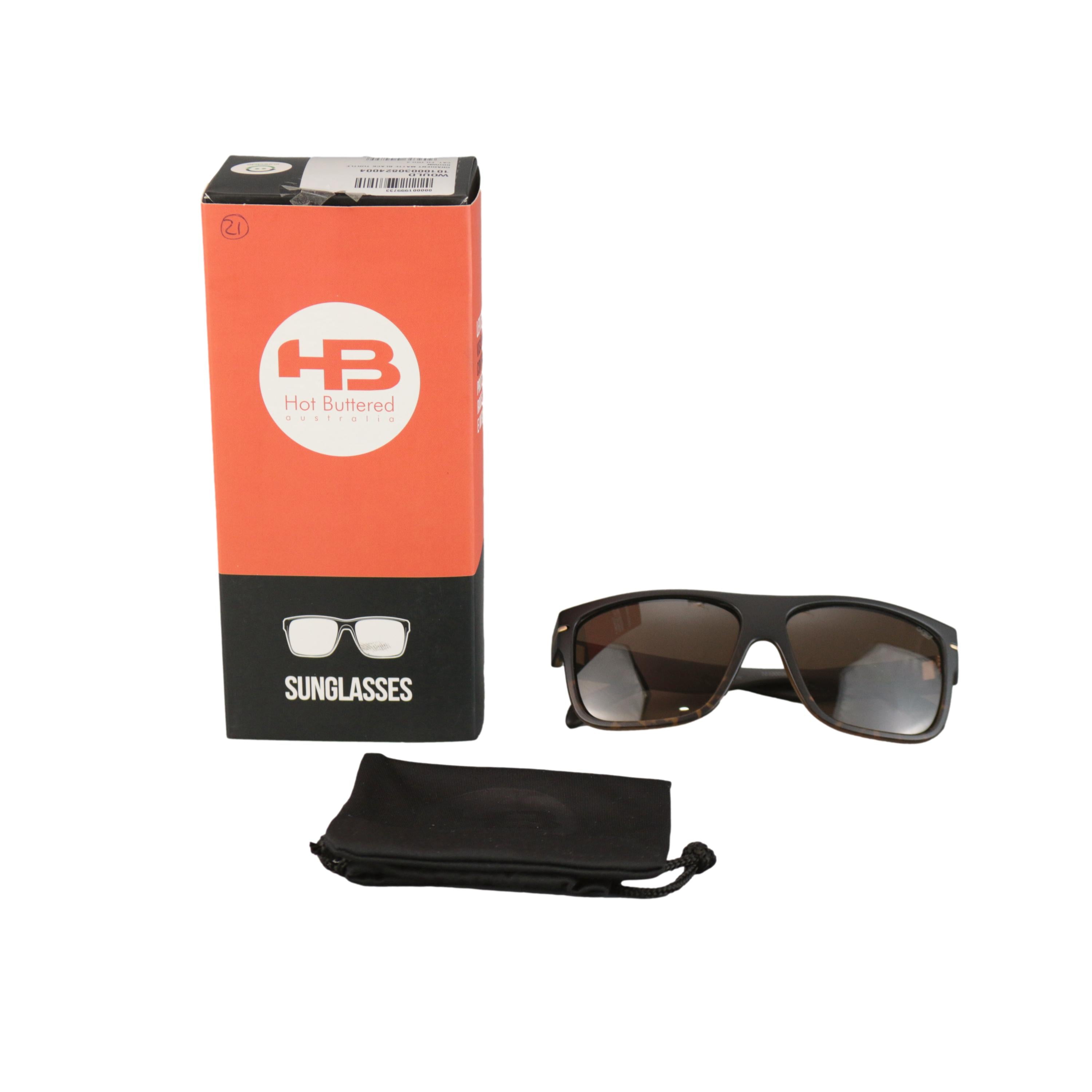 Óculos HB Would Gradient Matte Black Turtle Brown