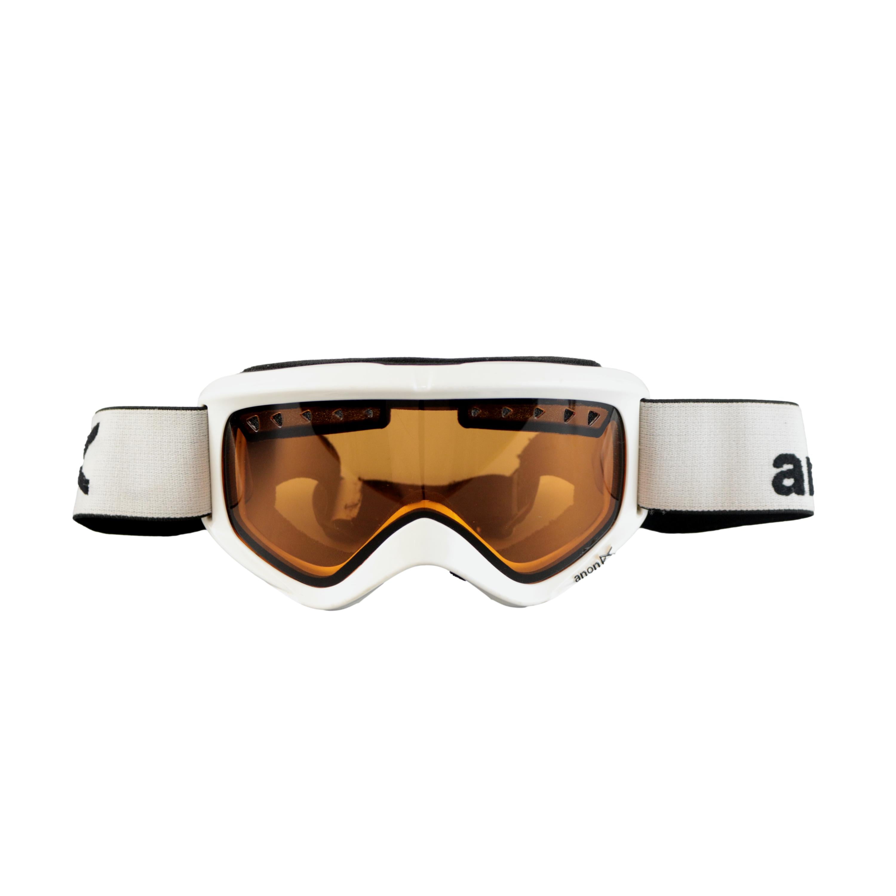 Goggle Ski/Snowboard Anon Branco Lentes Ambar - Tamanho Único