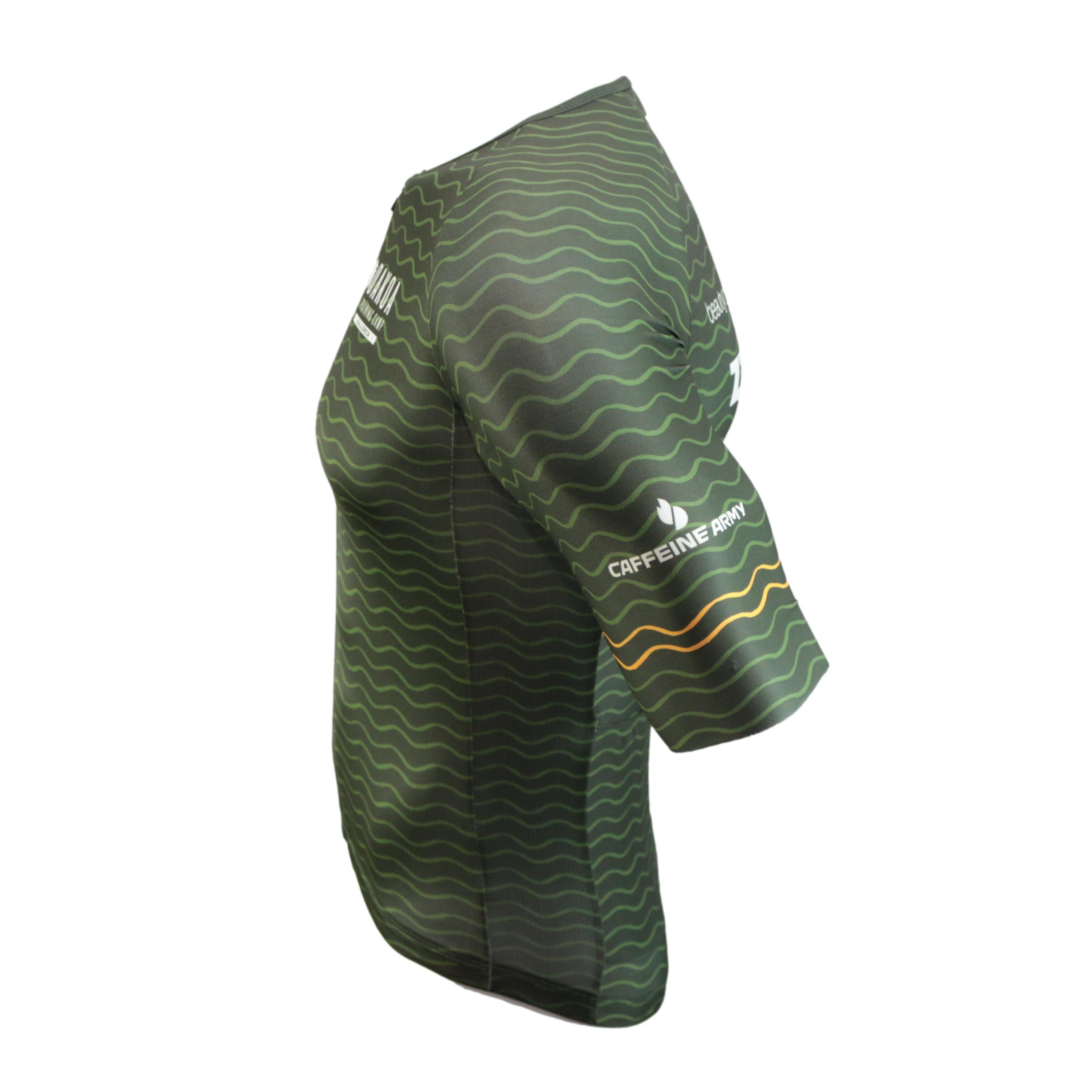Jersey Feminina La Maglia Verde Listrado - Tamanho XS