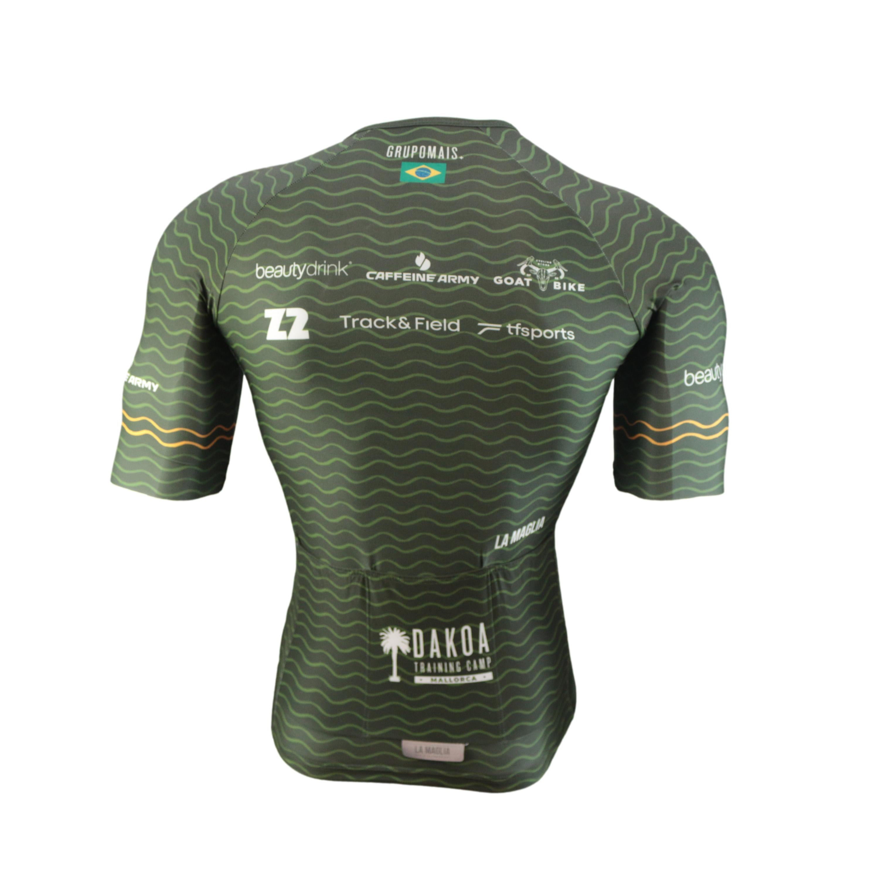 Jersey Feminina La Maglia Verde Listrado - Tamanho XS