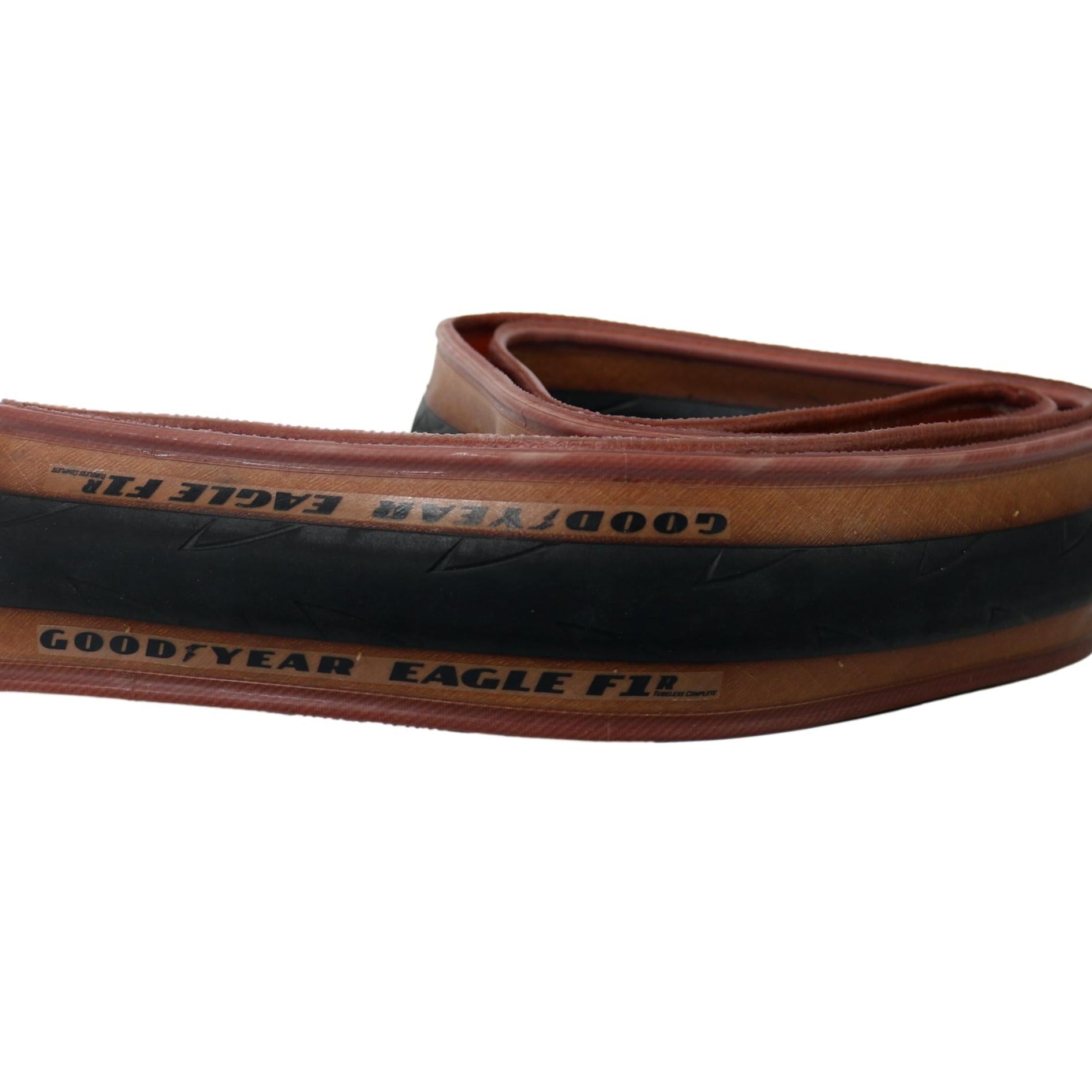 Par Pneus Goodyear Tubeless Eagle F1 Ciclismo Marrom e Preto - Tamanho 700x30c
