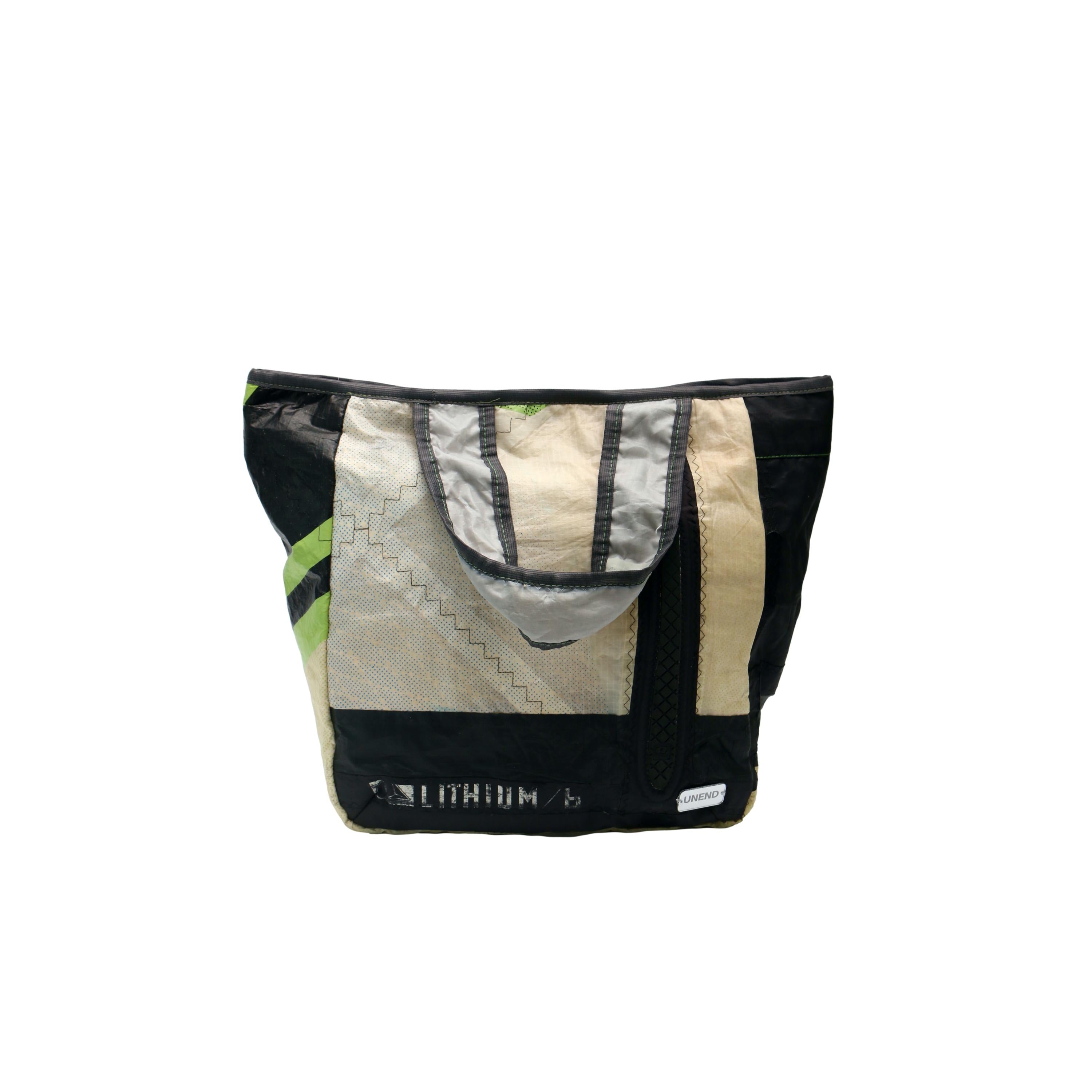 Sacola UNEND x Instituto Dharma Preto/ Branco/ Verde