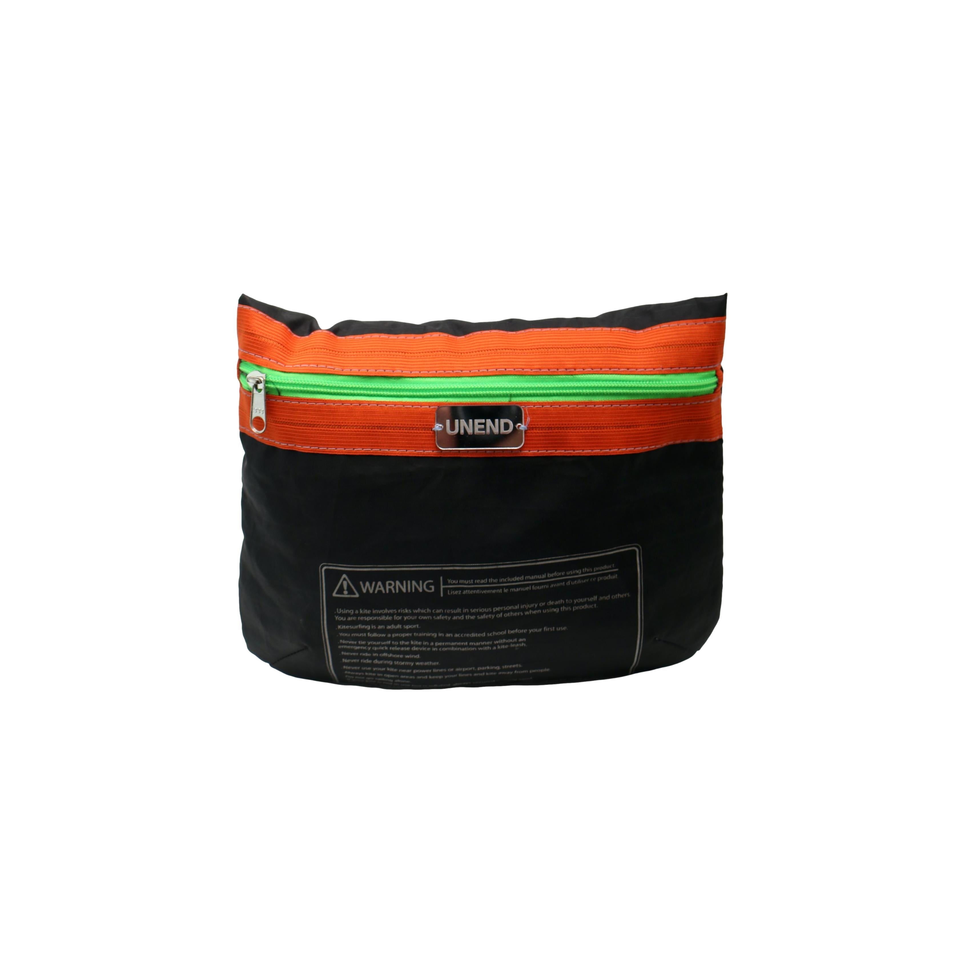 Estojo UNEND x Instituto Dharma Preto e Laranja