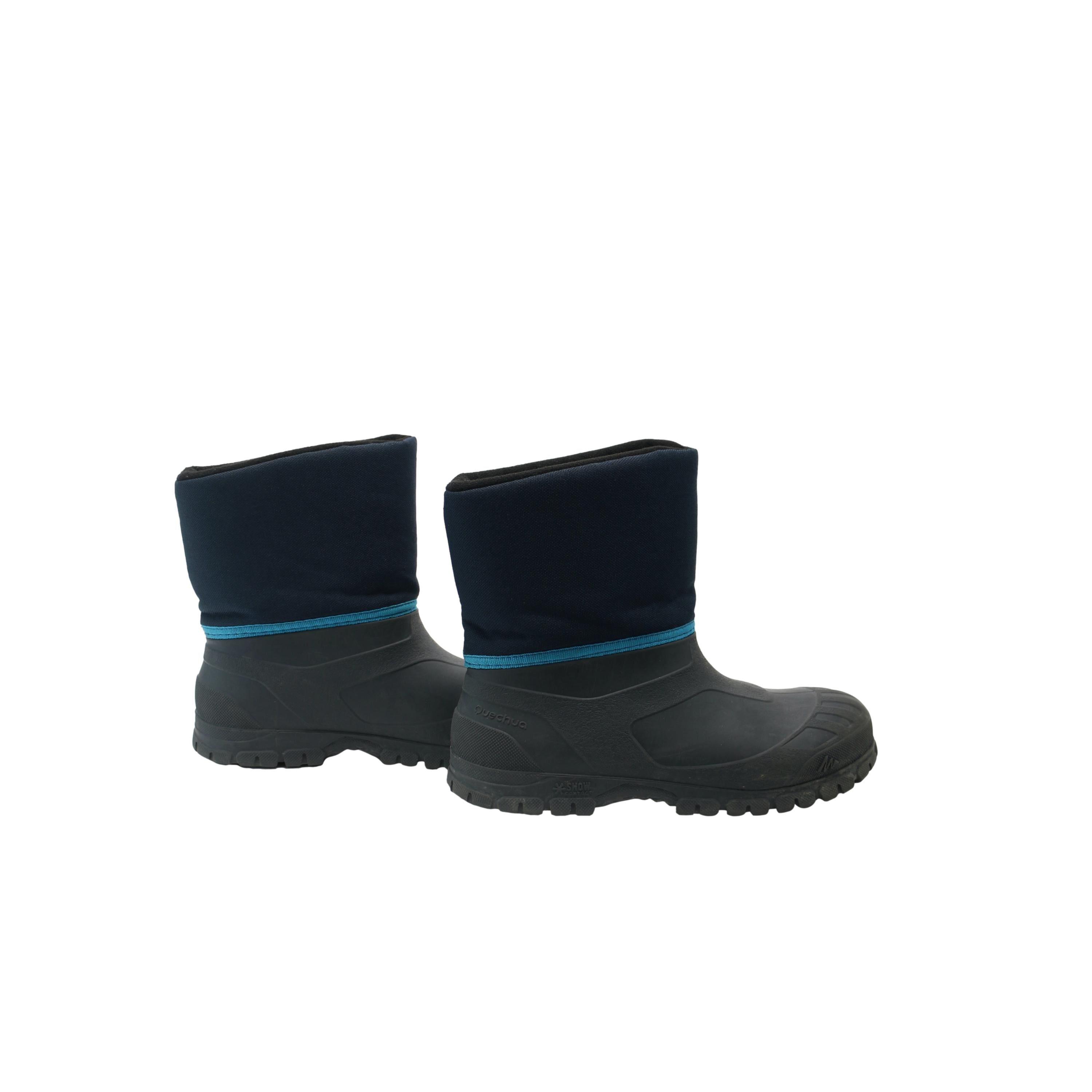 Bota Infantil Neve Quechua	SH100 Warm	Preto e Azul Marinho - Tamanho 34/35 Europa