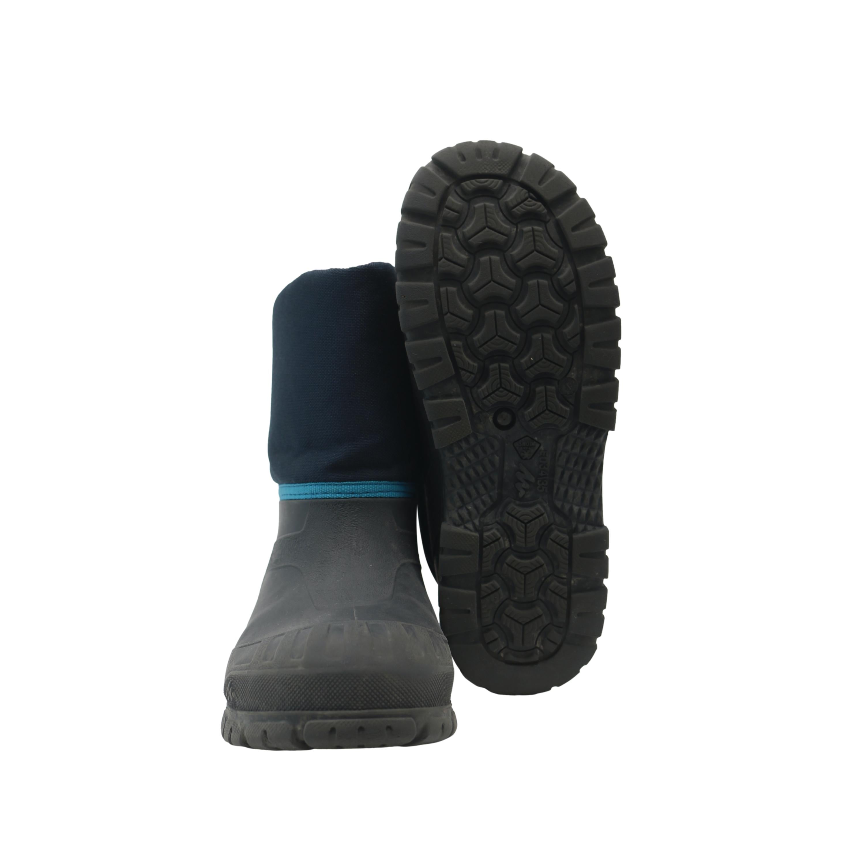 Bota Infantil Neve Quechua	SH100 Warm	Preto e Azul Marinho - Tamanho 34/35 Europa