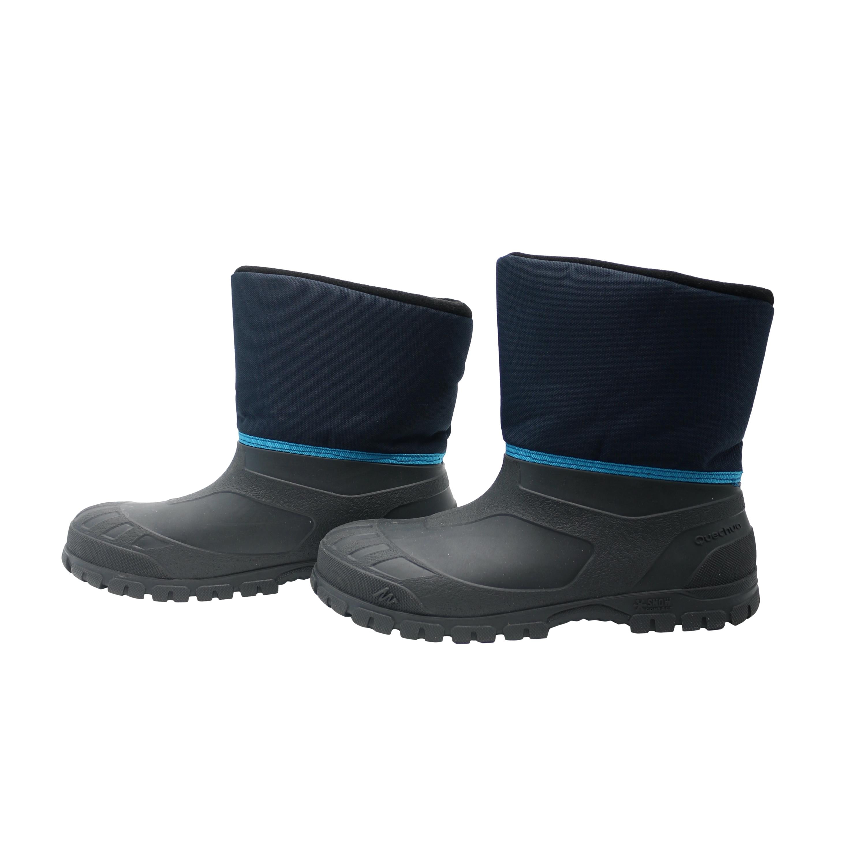 Bota Infantil Neve Quechua	SH100 Warm	Preto e Azul Marinho - Tamanho 36/37 Europa