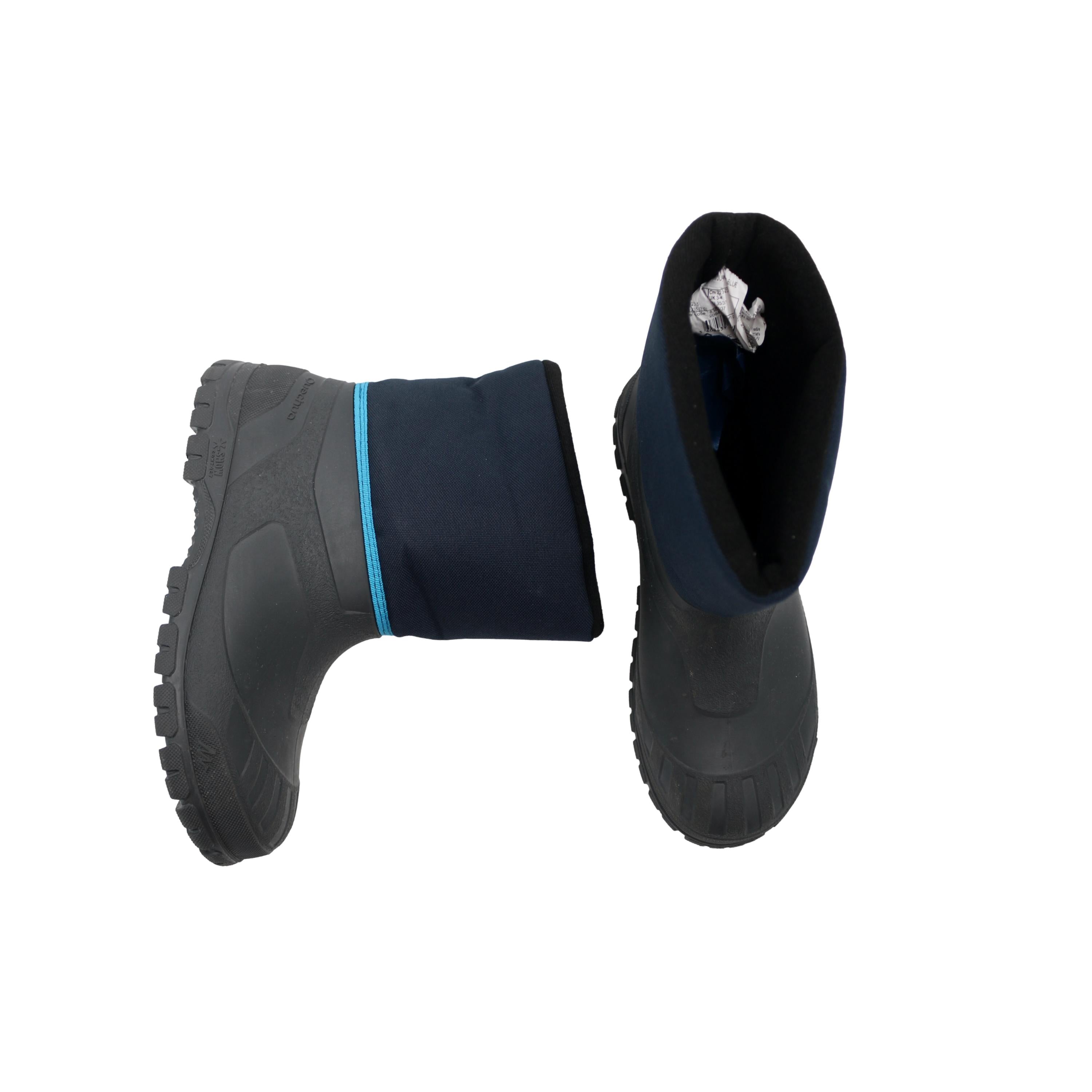 Bota Infantil Neve Quechua	SH100 Warm	Preto e Azul Marinho - Tamanho 36/37 Europa