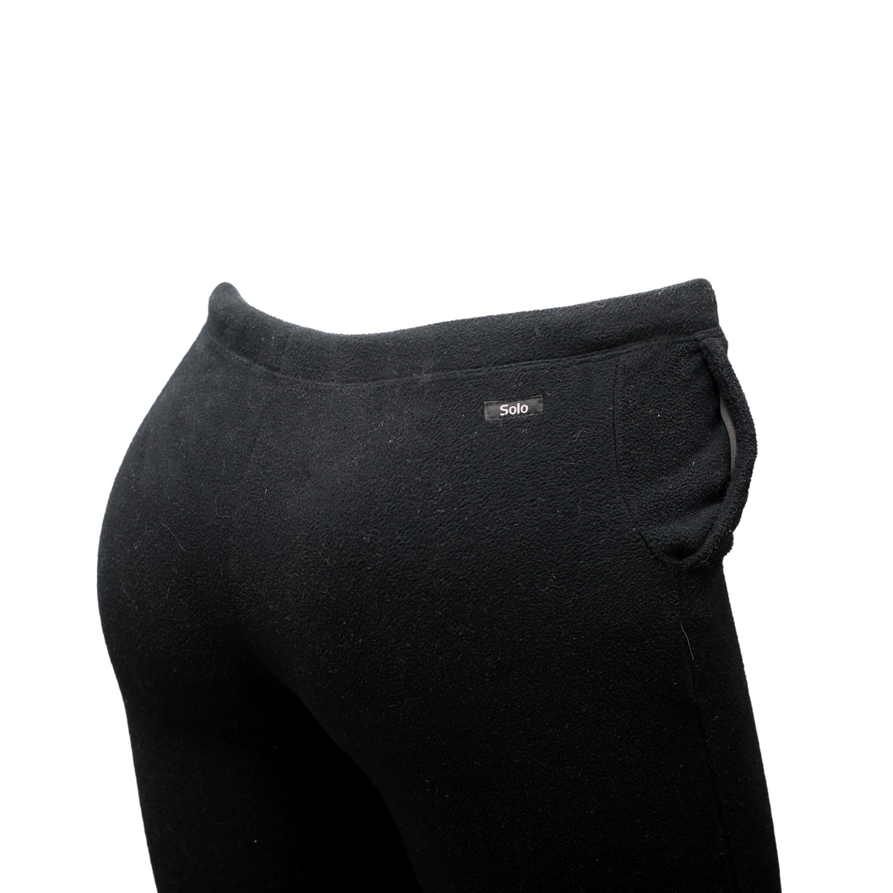 Calça Infantil	Unissex Ski/ Snowboard Solo Microfleece Outdoor & Travel Preta - Tamanho 12 anos