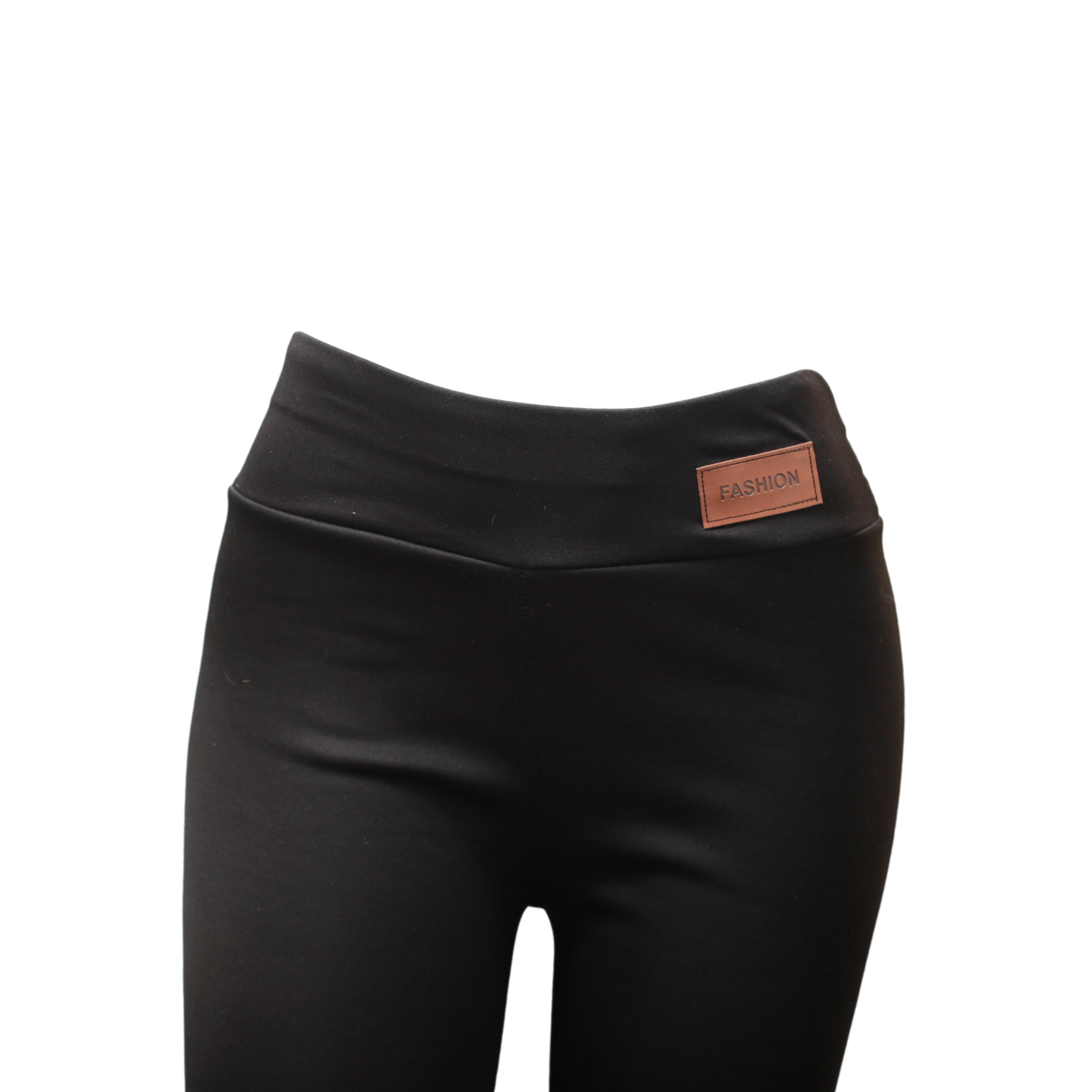 Calça Legging Infantil Térmica Feminina Ski/ Snowboard Fashion Preta - Tamanho 12 anos