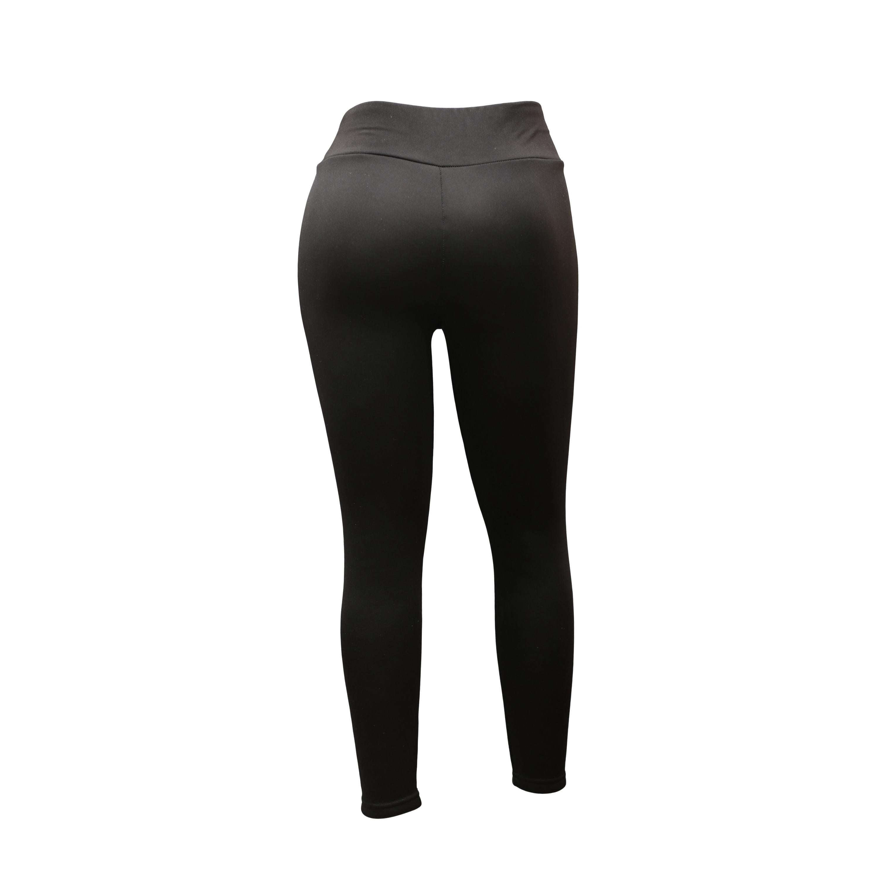 Calça Legging Infantil Térmica Feminina Ski/ Snowboard Fashion Preta - Tamanho 12 anos