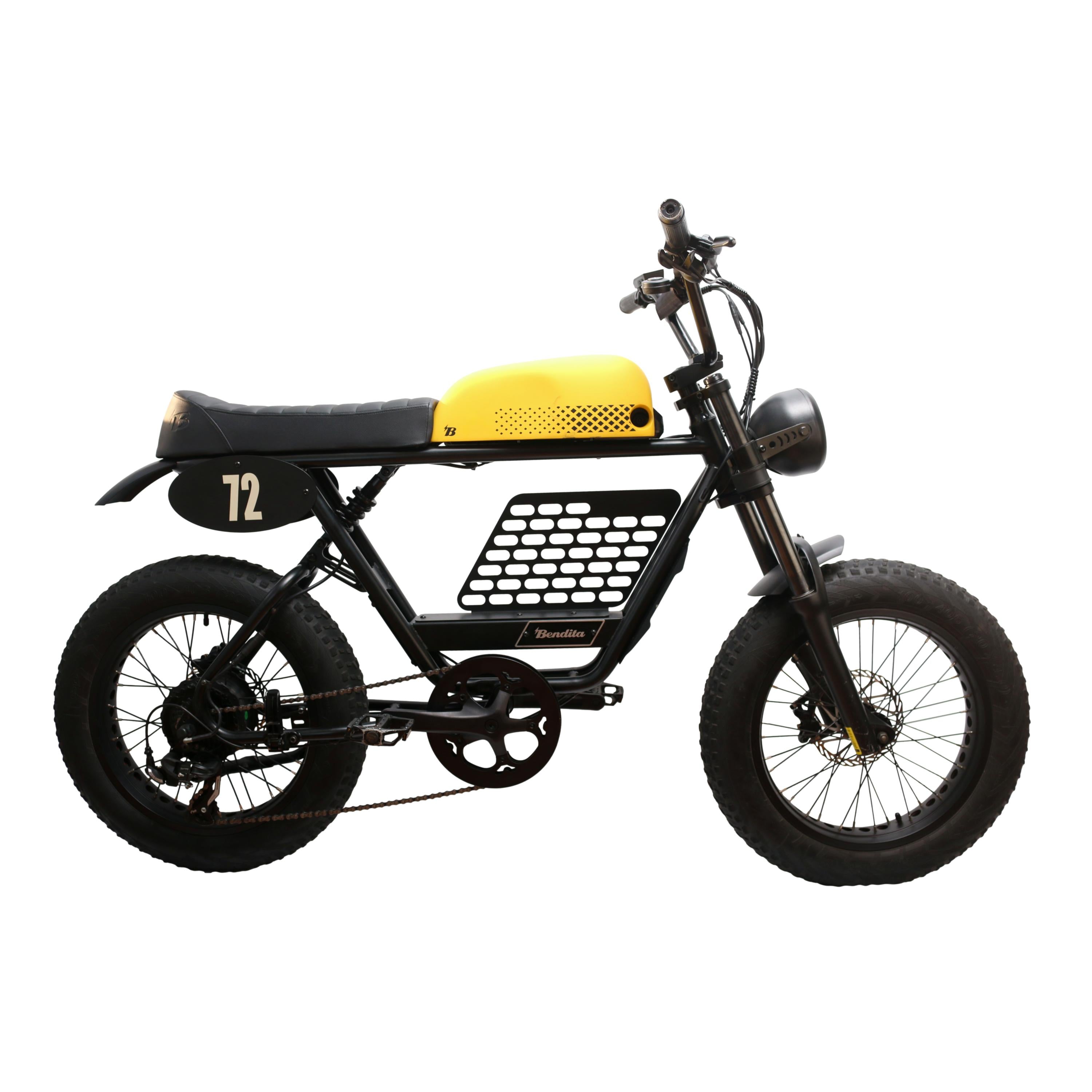 Bike Elétrica Bendita Elettrica DB5 Preta e Amarela