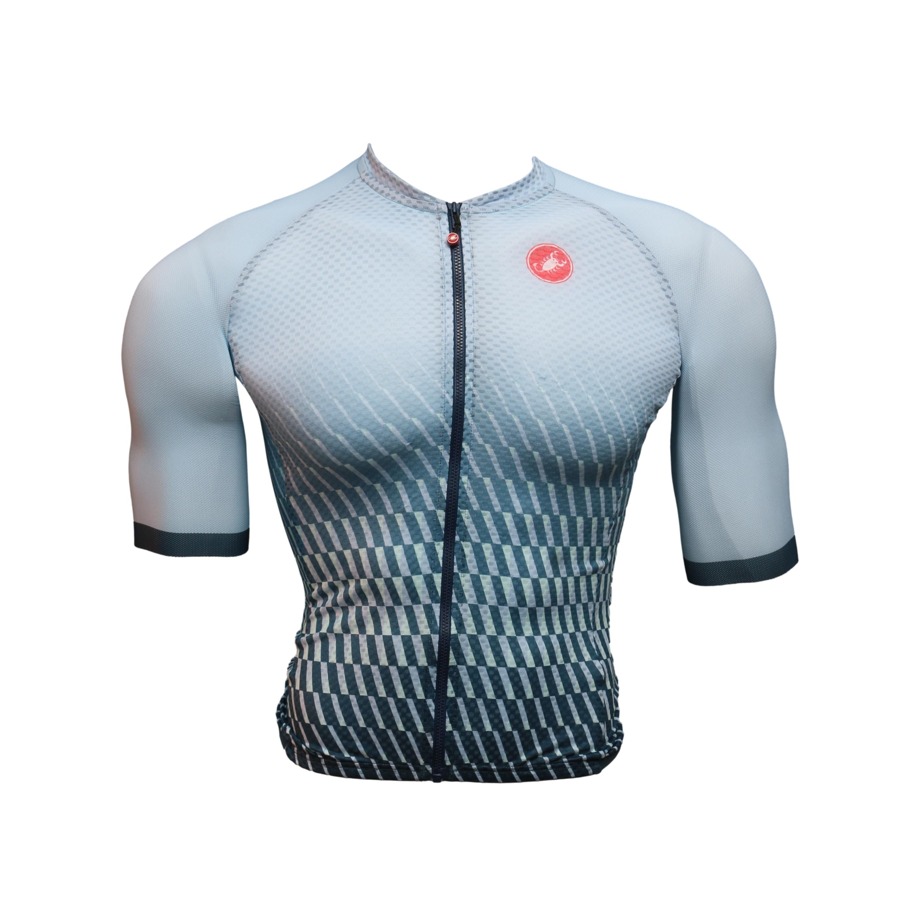 Jersey Feminina Ciclismo Castelli Climber Azul Claro - Tamanho S