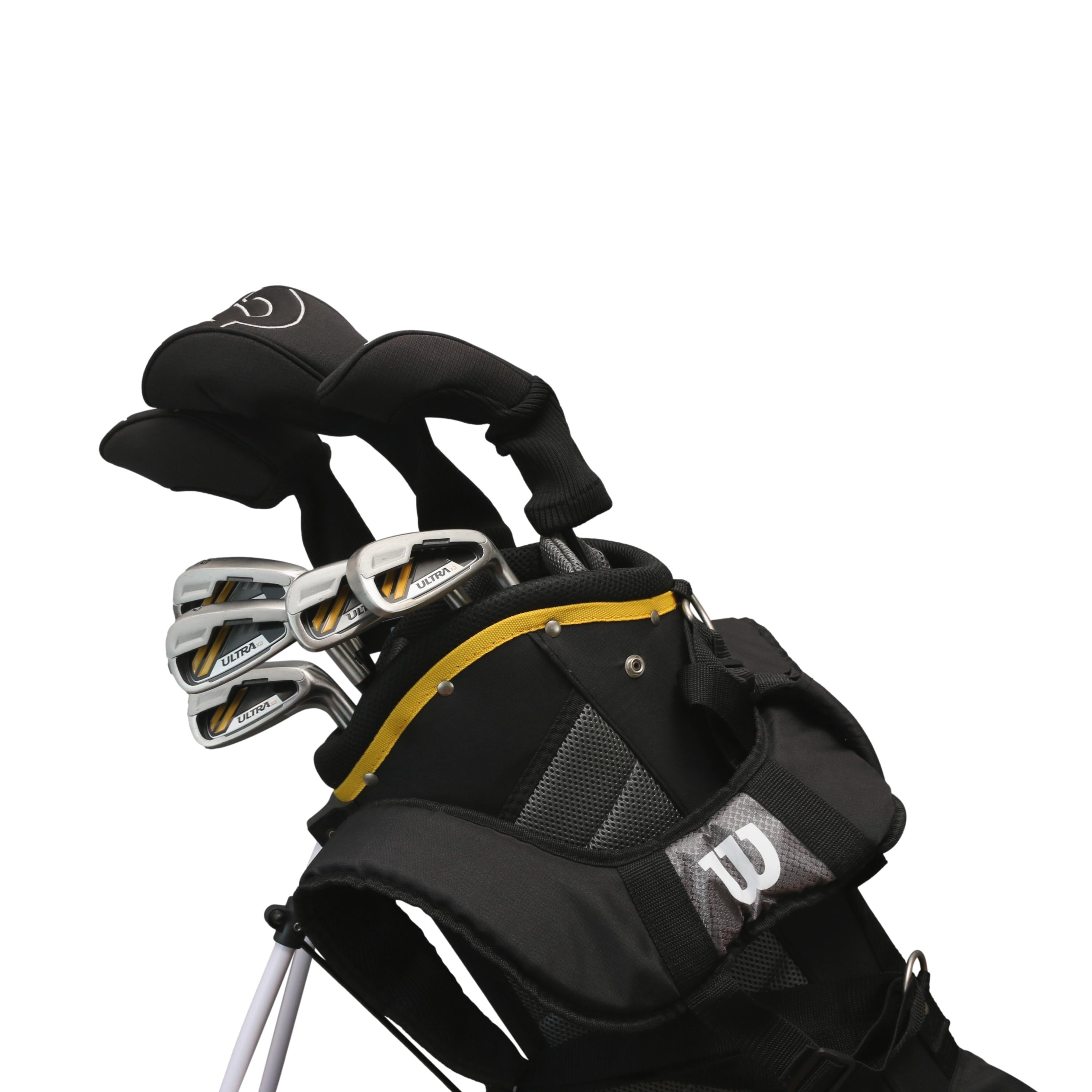 Kit de Golf Unissex Golf Wilson Ultra XD Preto e Amarelo Com Mala Case - Tamanho Único
