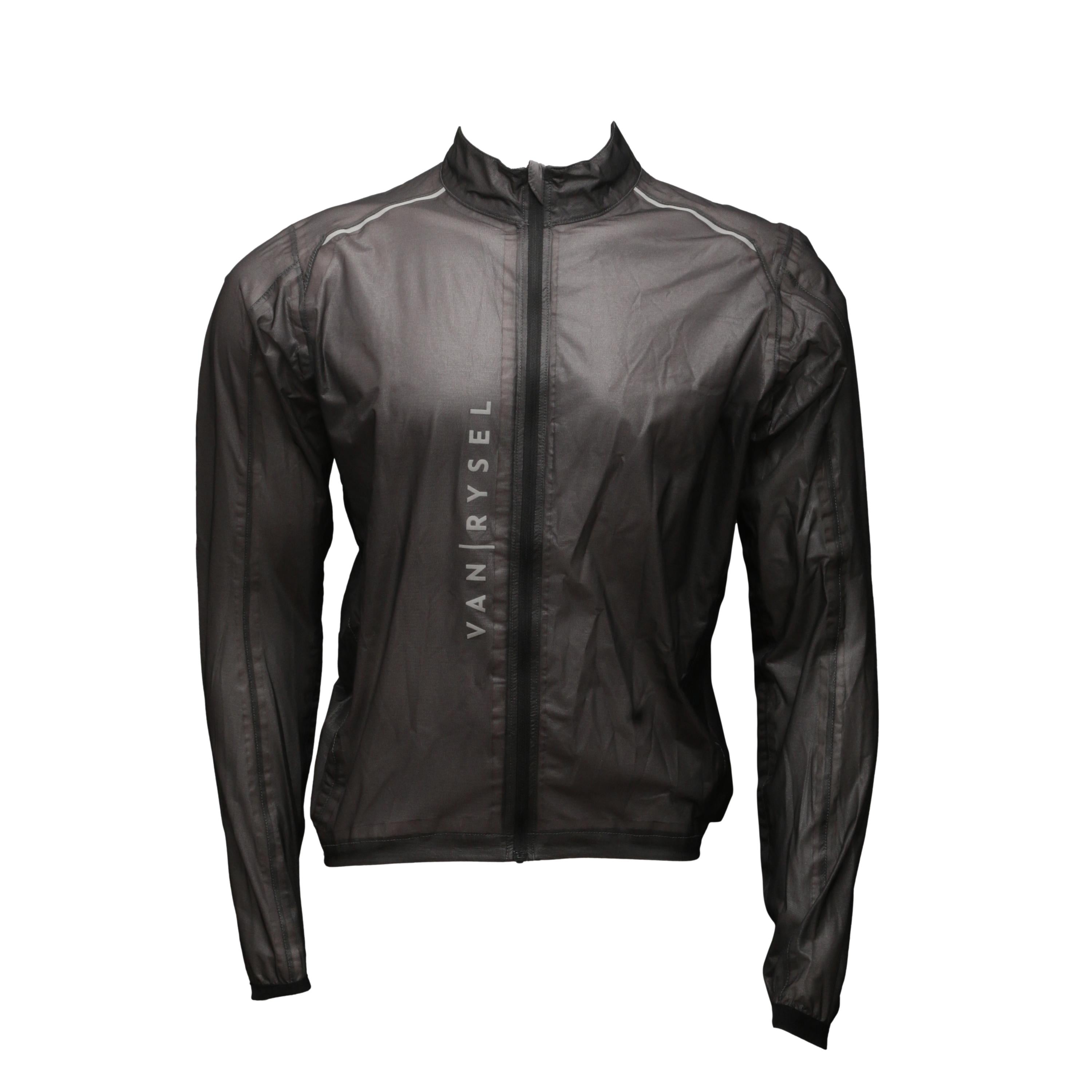 Jaqueta Corta Vento Impermeável Masculina Van Rysel Ultralight Preta - Tamanho XL