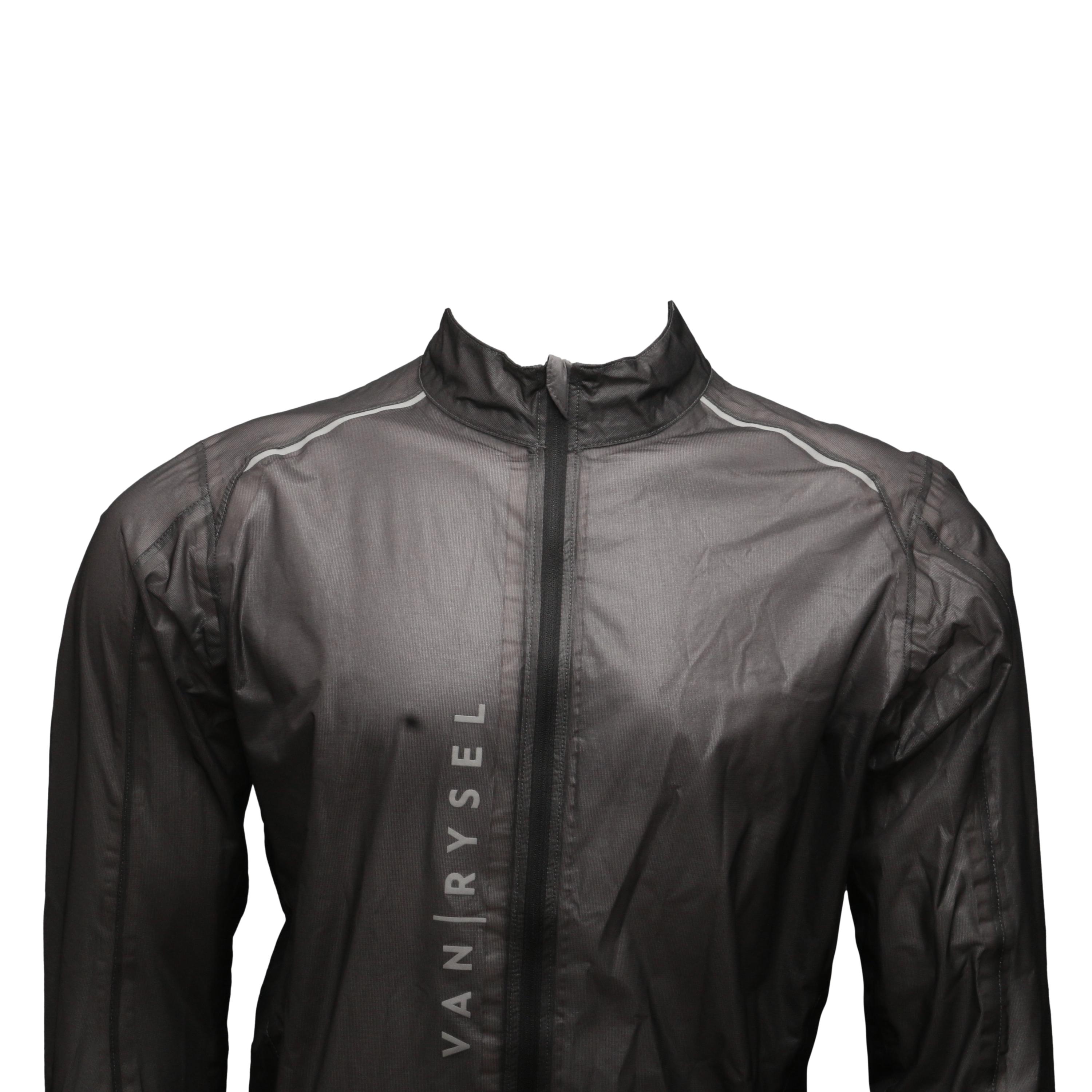 Jaqueta Corta Vento Impermeável Masculina Van Rysel Ultralight Preta - Tamanho XL