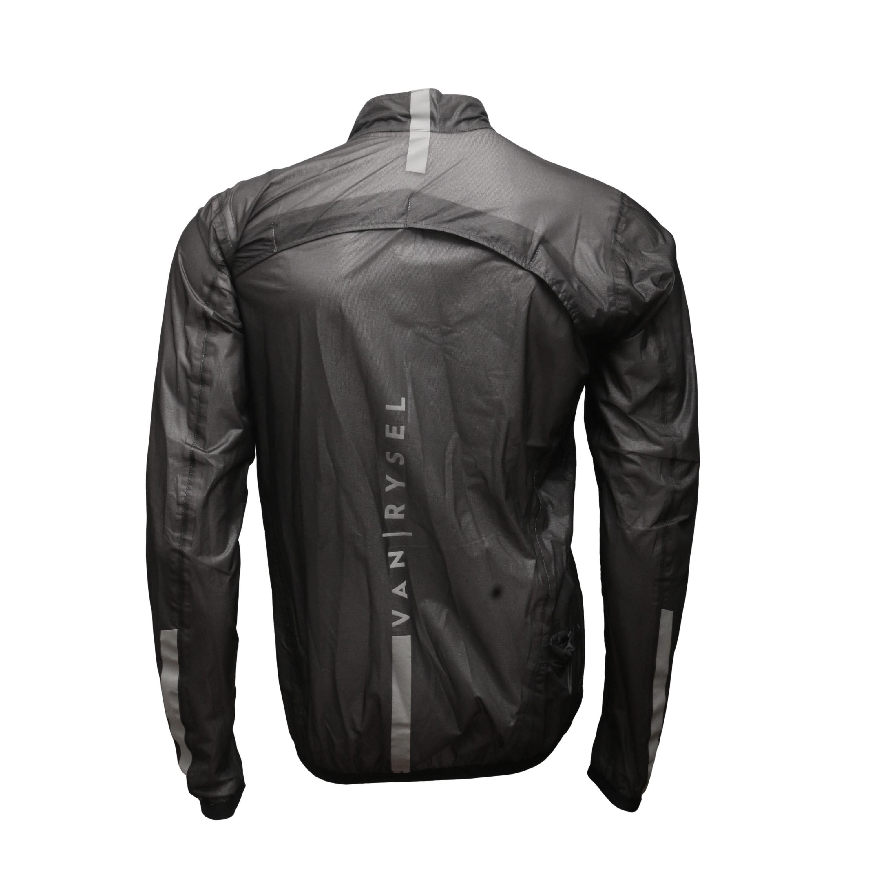 Jaqueta Corta Vento Impermeável Masculina Van Rysel Ultralight Preta - Tamanho XL