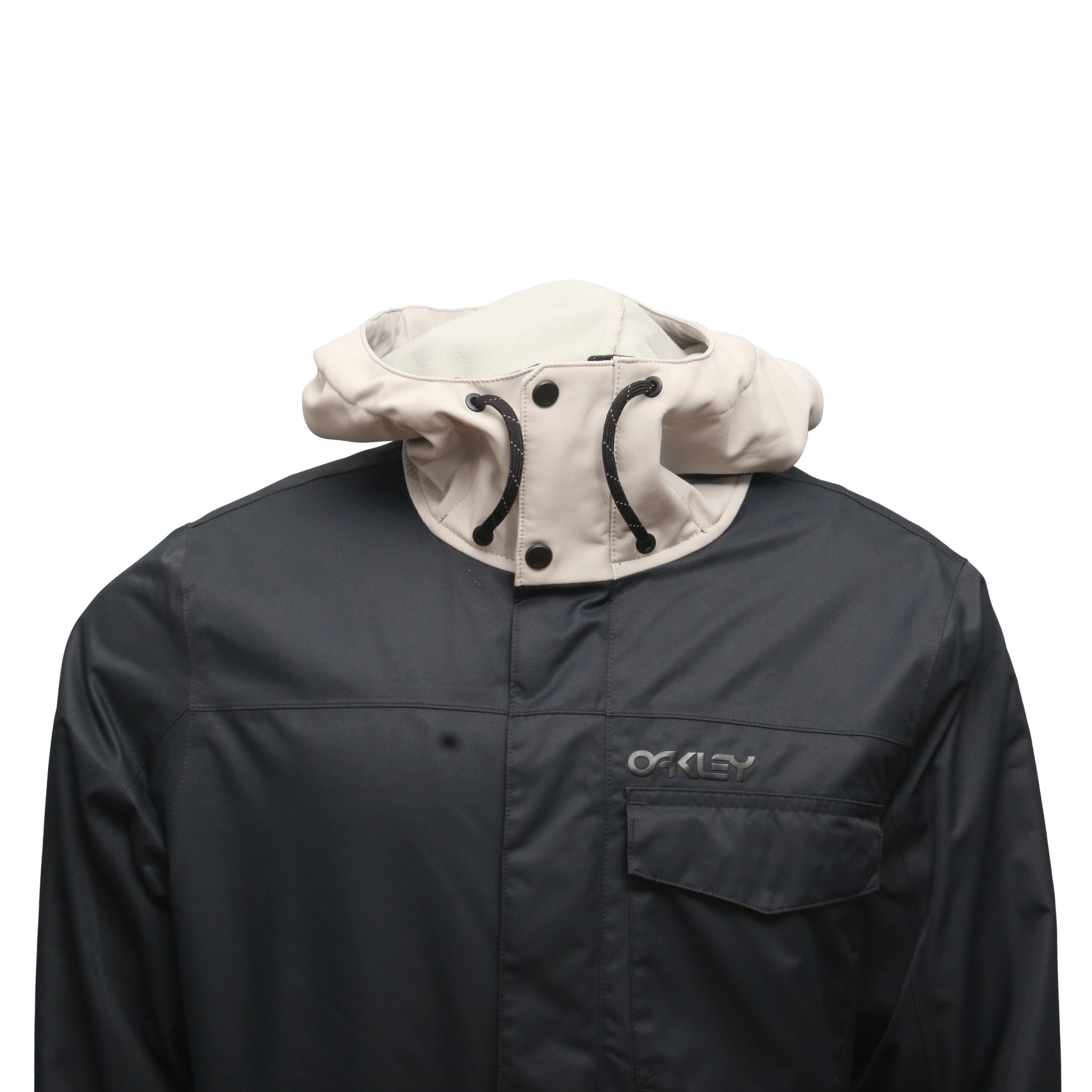 Casaco Masculino Ski/ Snowboard Oakley Division 10k BioZone Preta e Cinza - Tamanho G