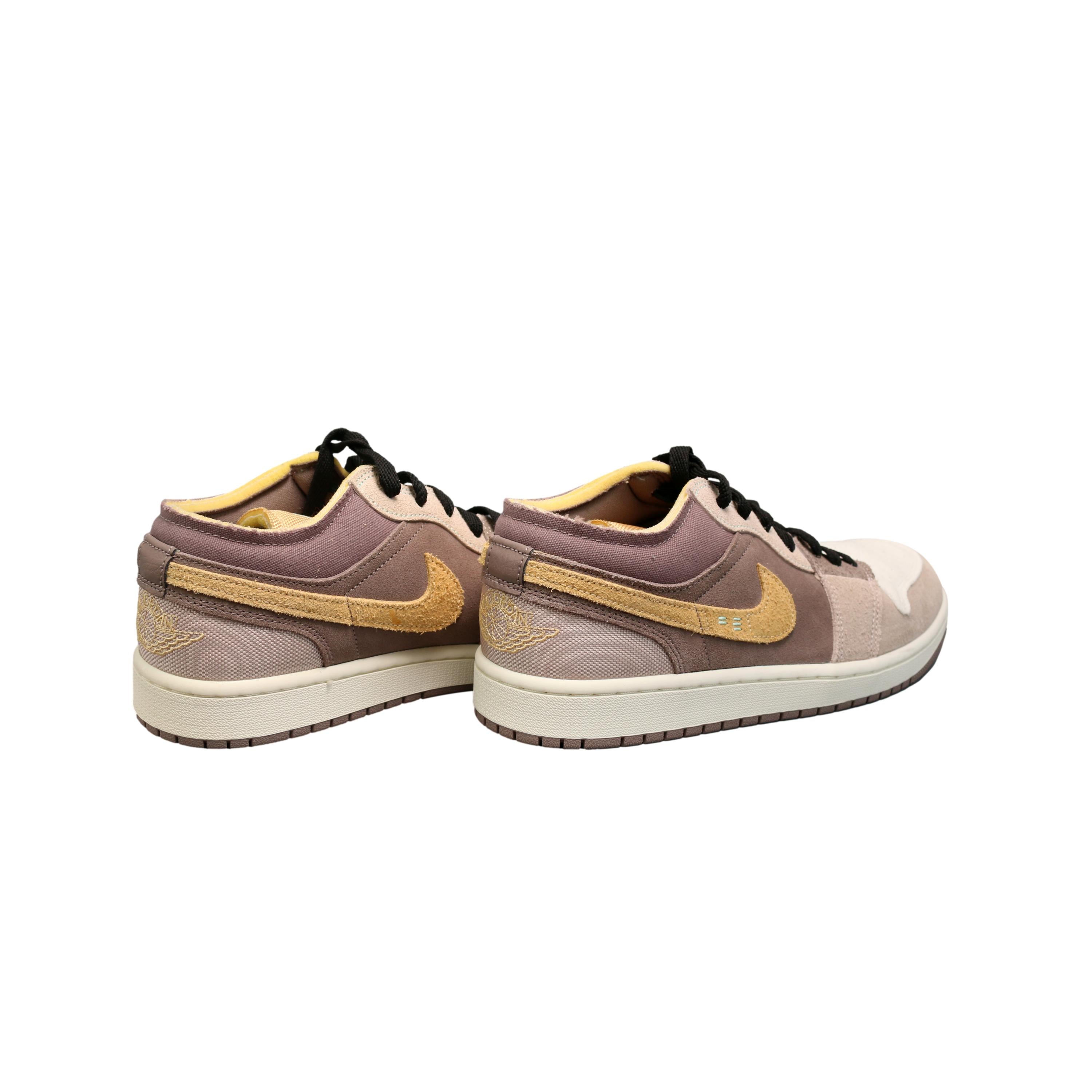 Tênis Nike Air Jordan 1 Low SE Craft Taupe Haze Marrom e Bege - Tamanho 9.5 US