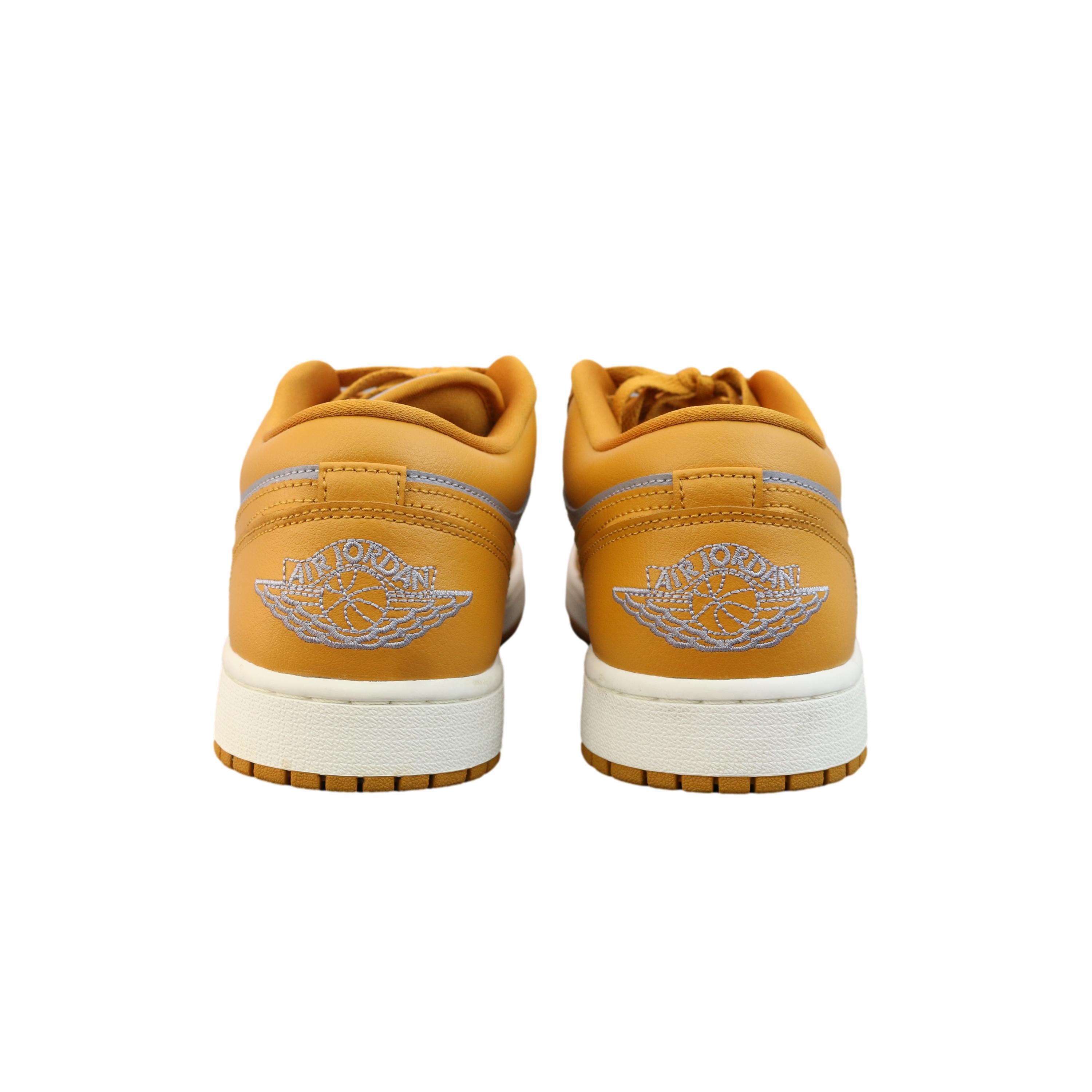 Tênis Nike Air Jordan 1 Low University Amarelo e Cinza - Tamanho 10.5 US
