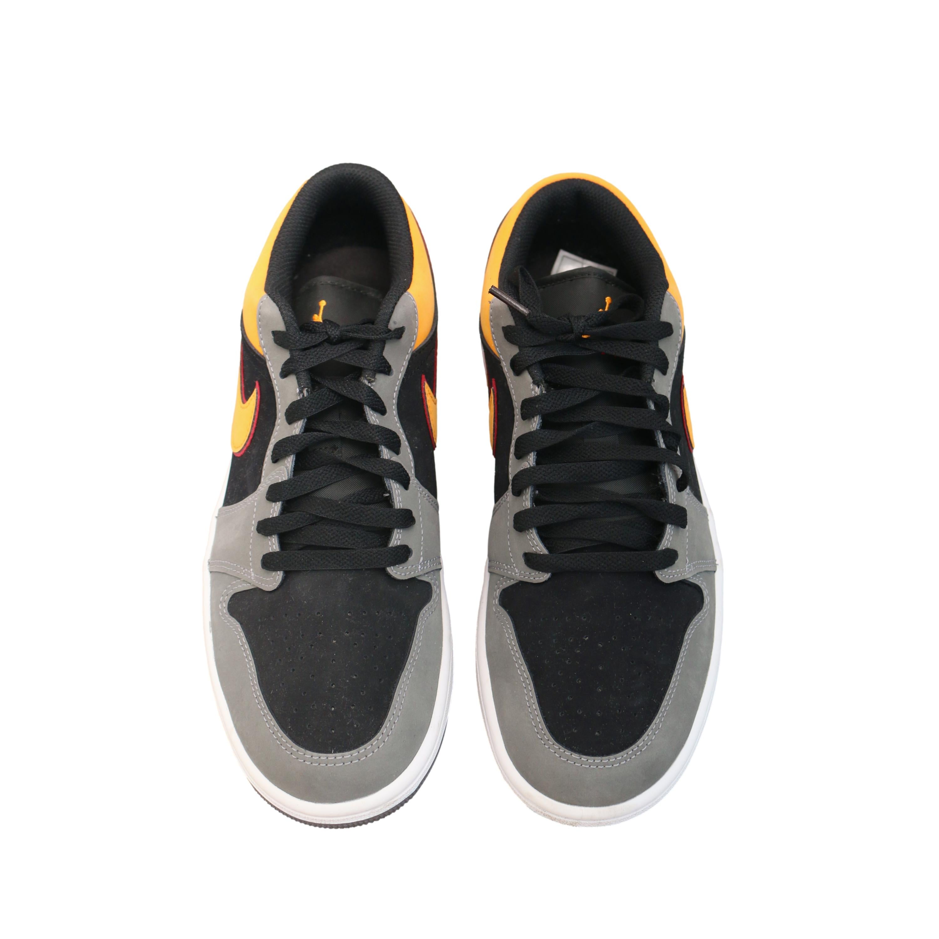 Tênis Nike Air Jordan 1 Low SE Laranja e Cinza - Tamanho 8.5 US