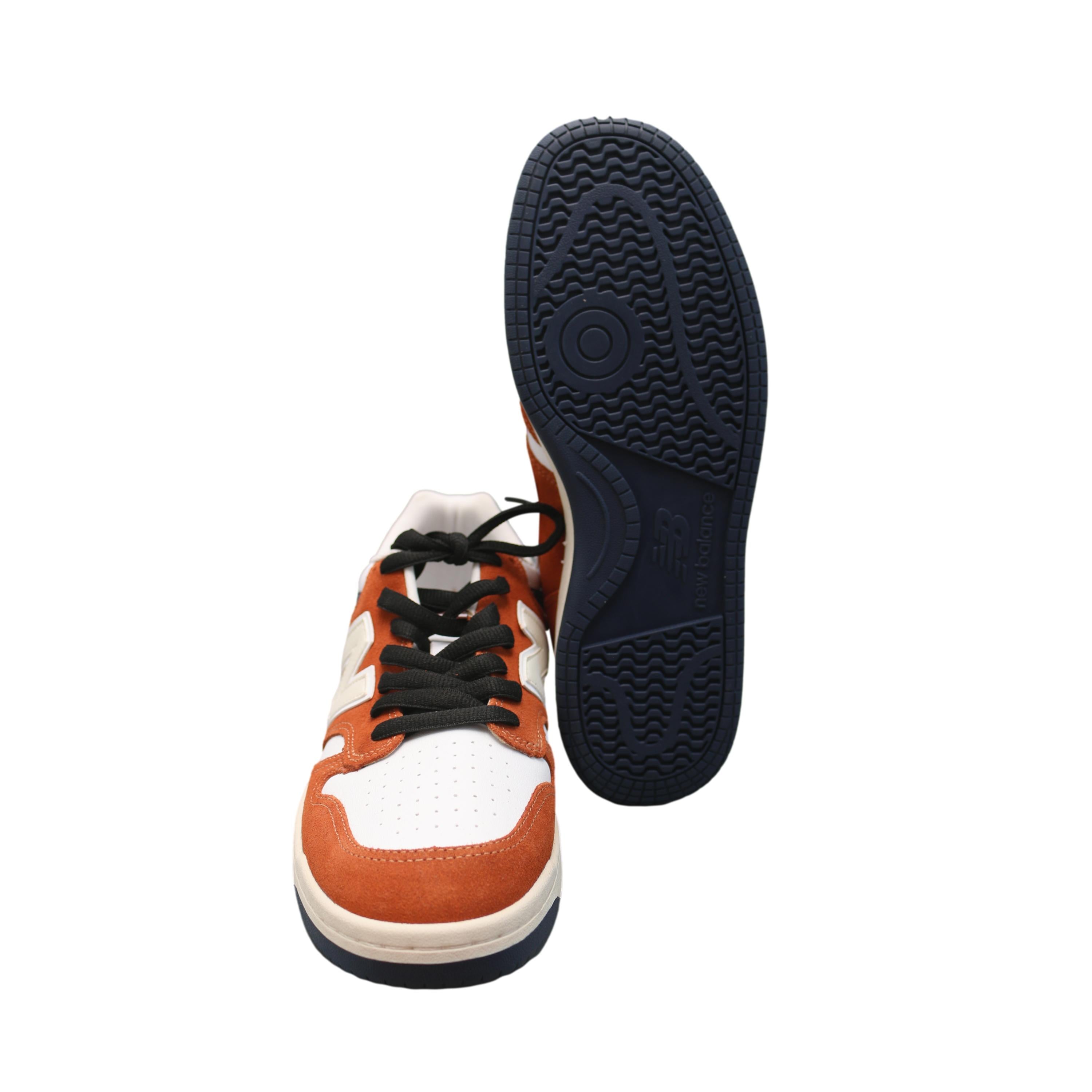 Tênis New Balance 480 Laranja Terracota e Azul - Tamanho 41 Brasil