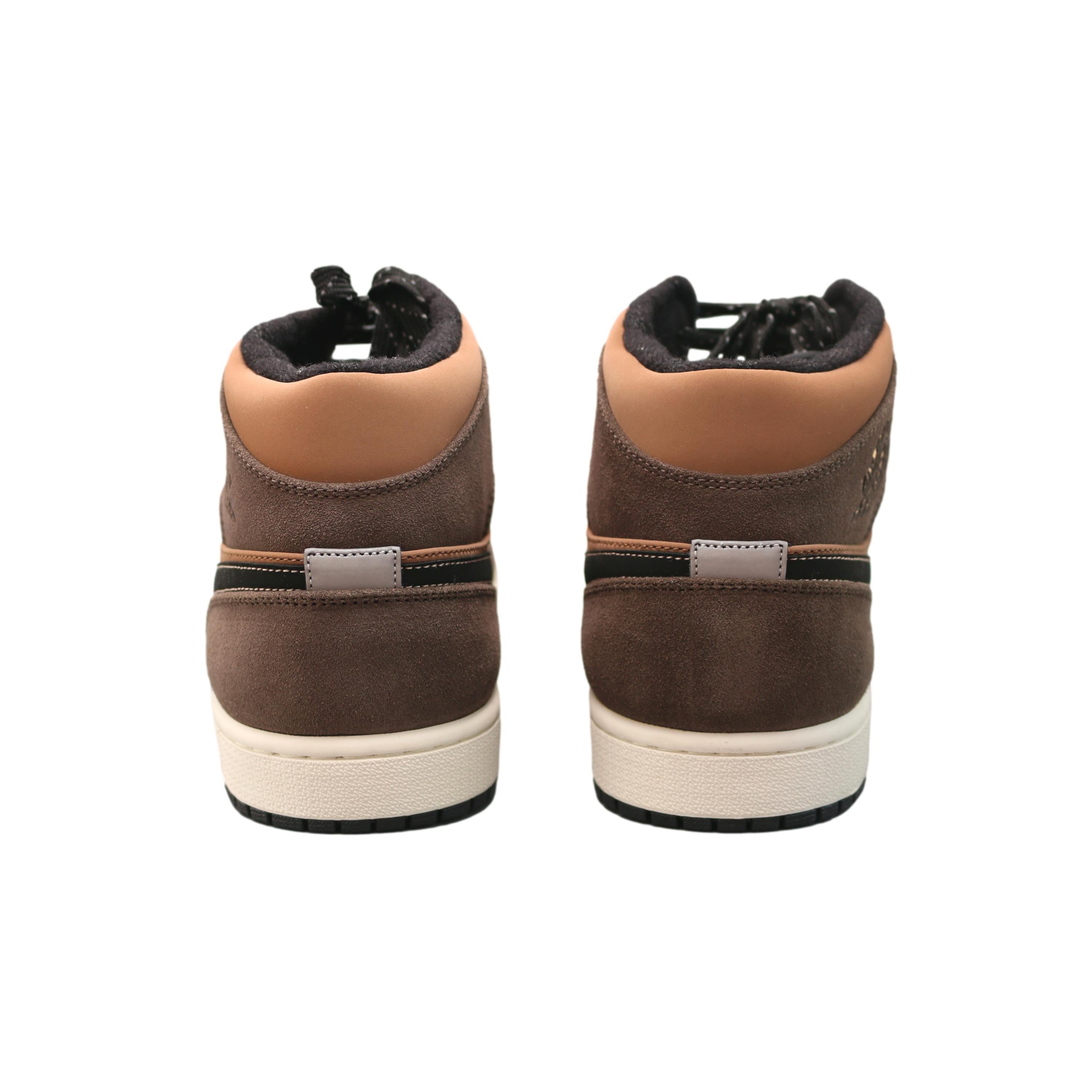 Tênis Nike Air Jordan 1 Mid Palomino Marrom - Tamanho 9.5 US