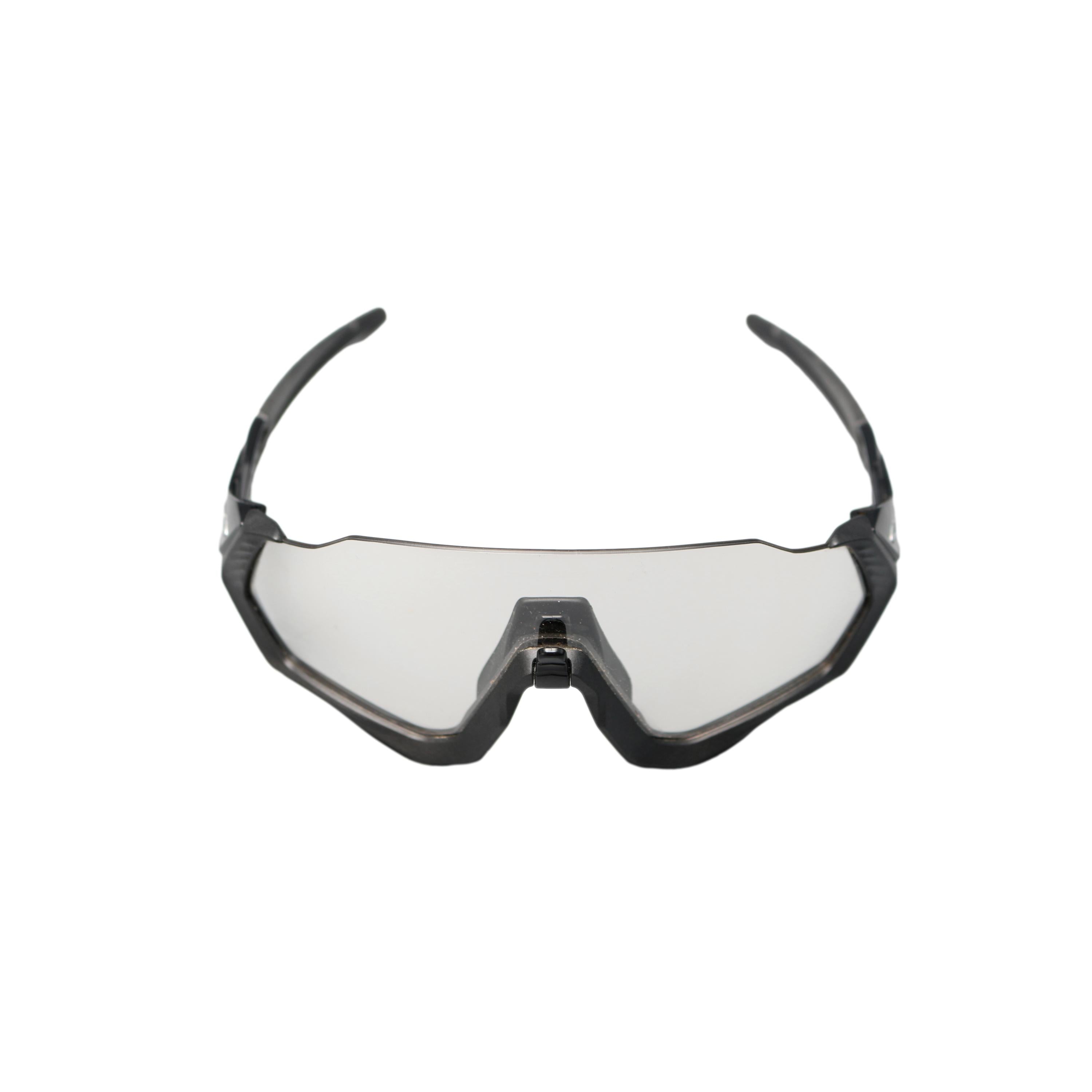 Óculos Unissex Ciclismo Oakley Flight Jacket Photochromic Preto - Tamanho Único