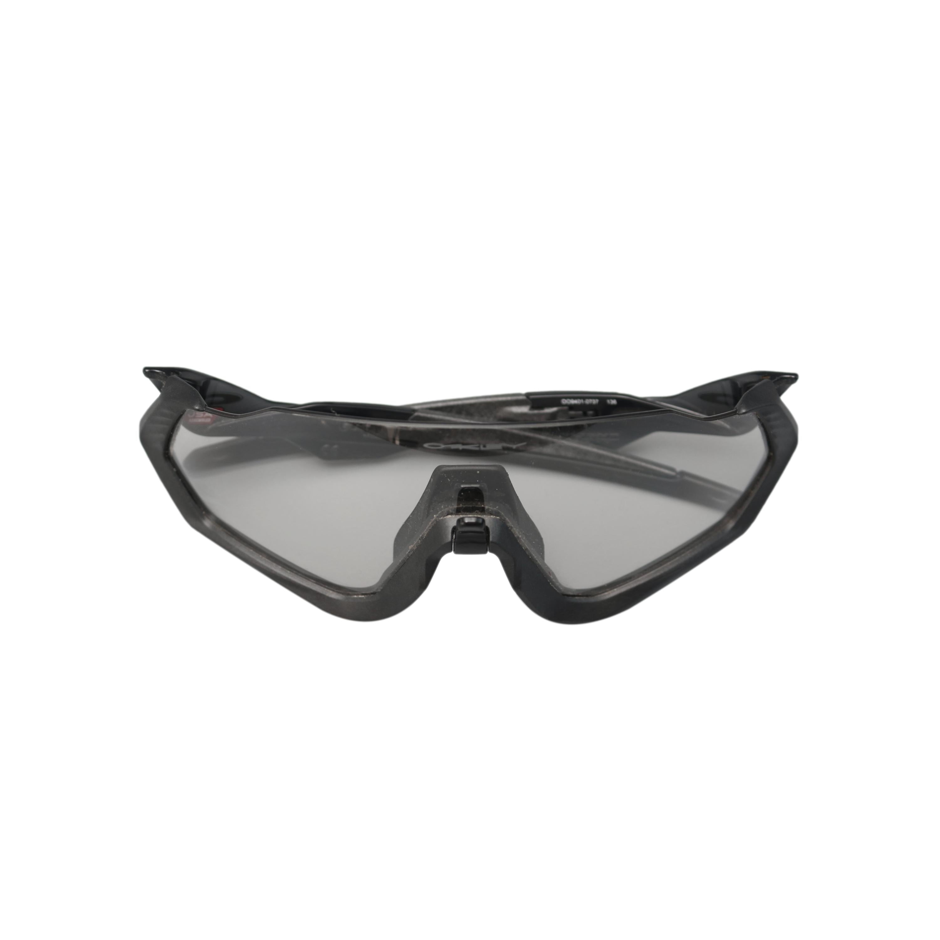 Óculos Unissex Ciclismo Oakley Flight Jacket Photochromic Preto - Tamanho Único