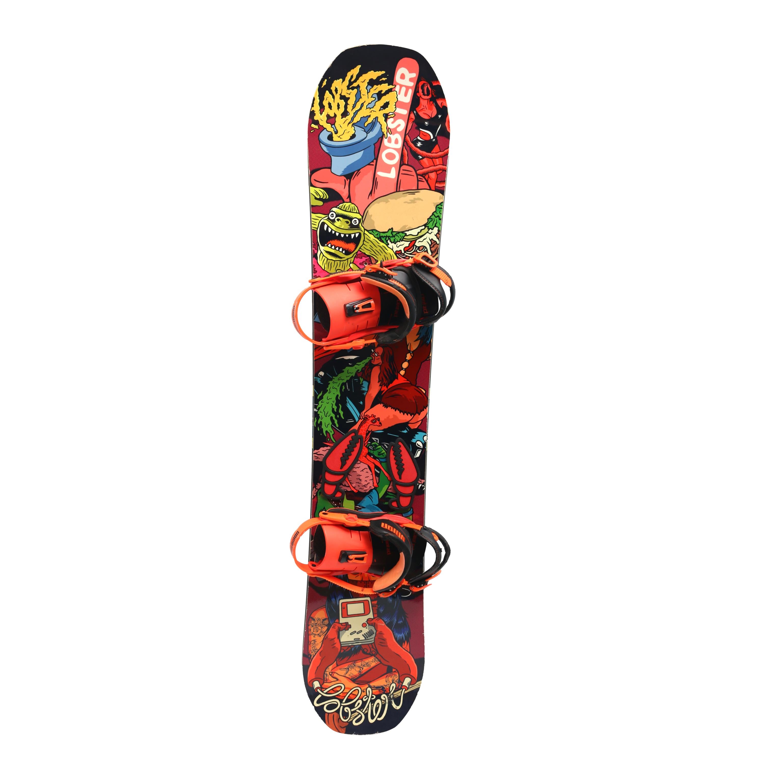 Prancha Snowboard Lobster Freestyle Multicolor Com Capa Dakine - Taman