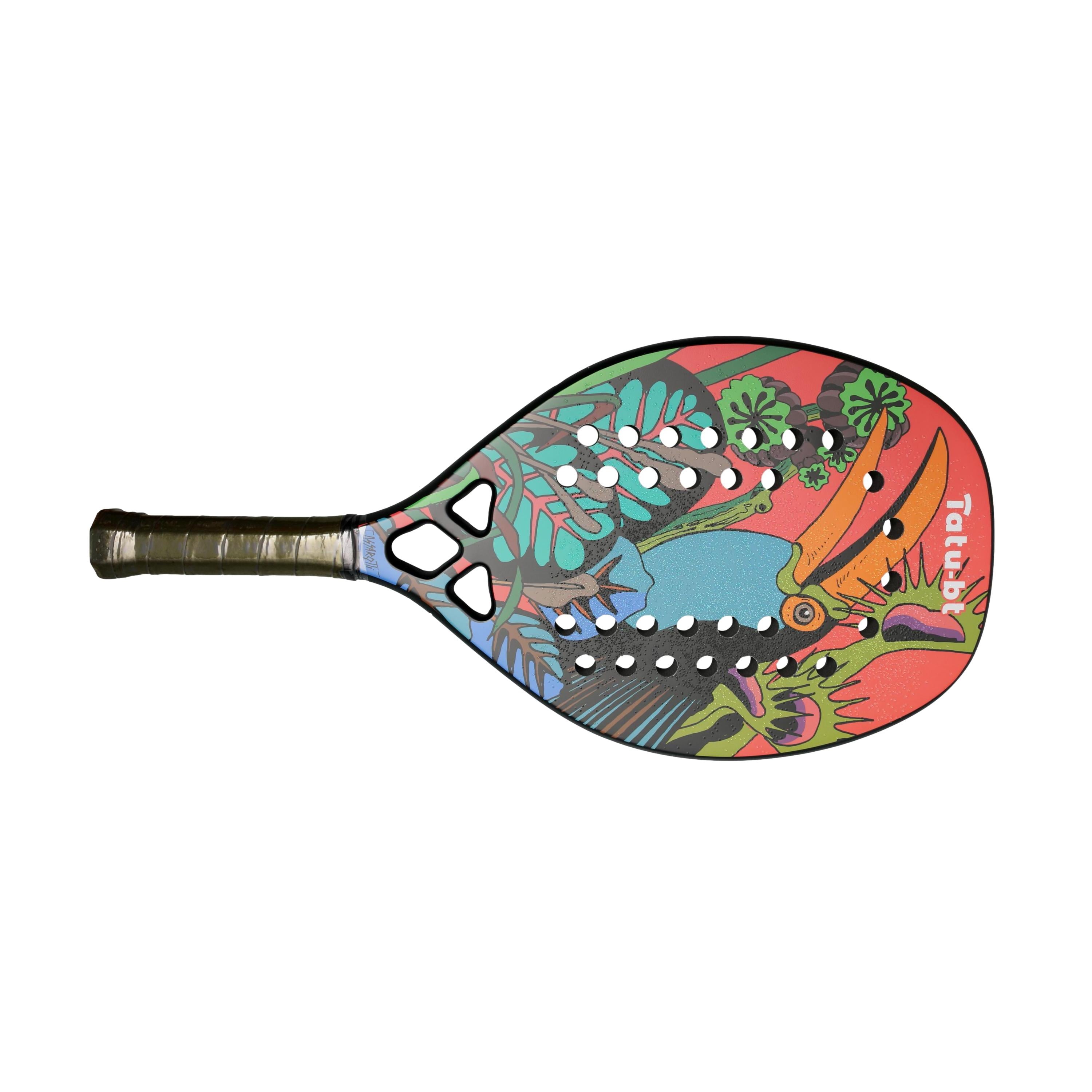 Raquete 	Unissex Beach Tennis Tatu Arte Tucano 3K Com Capa - Tamanho 500mm X 22mm
