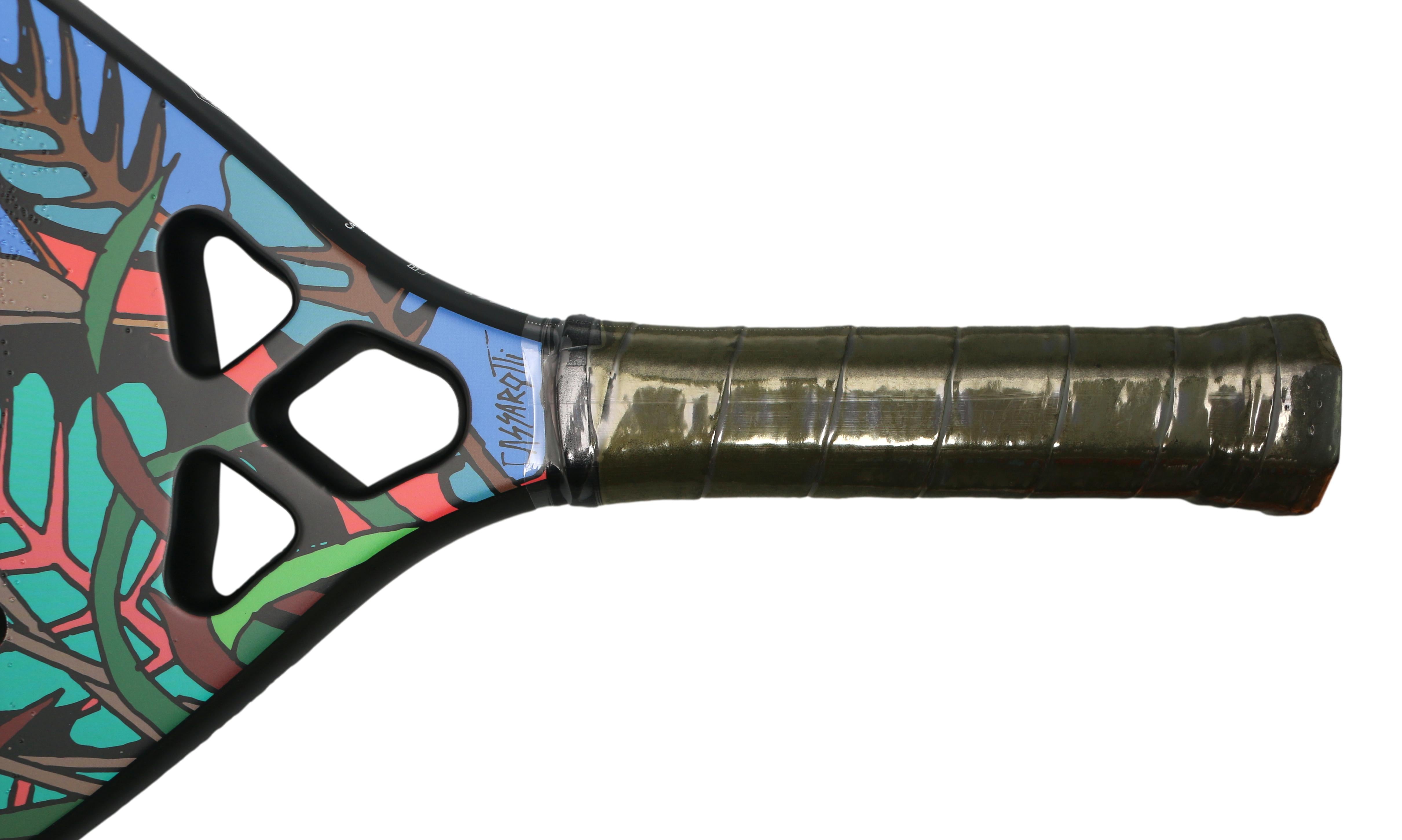 Raquete Beach Tennis Tatu-bt Arte Tucano 3K Com Capa - Tamanho 500mm X 22mm