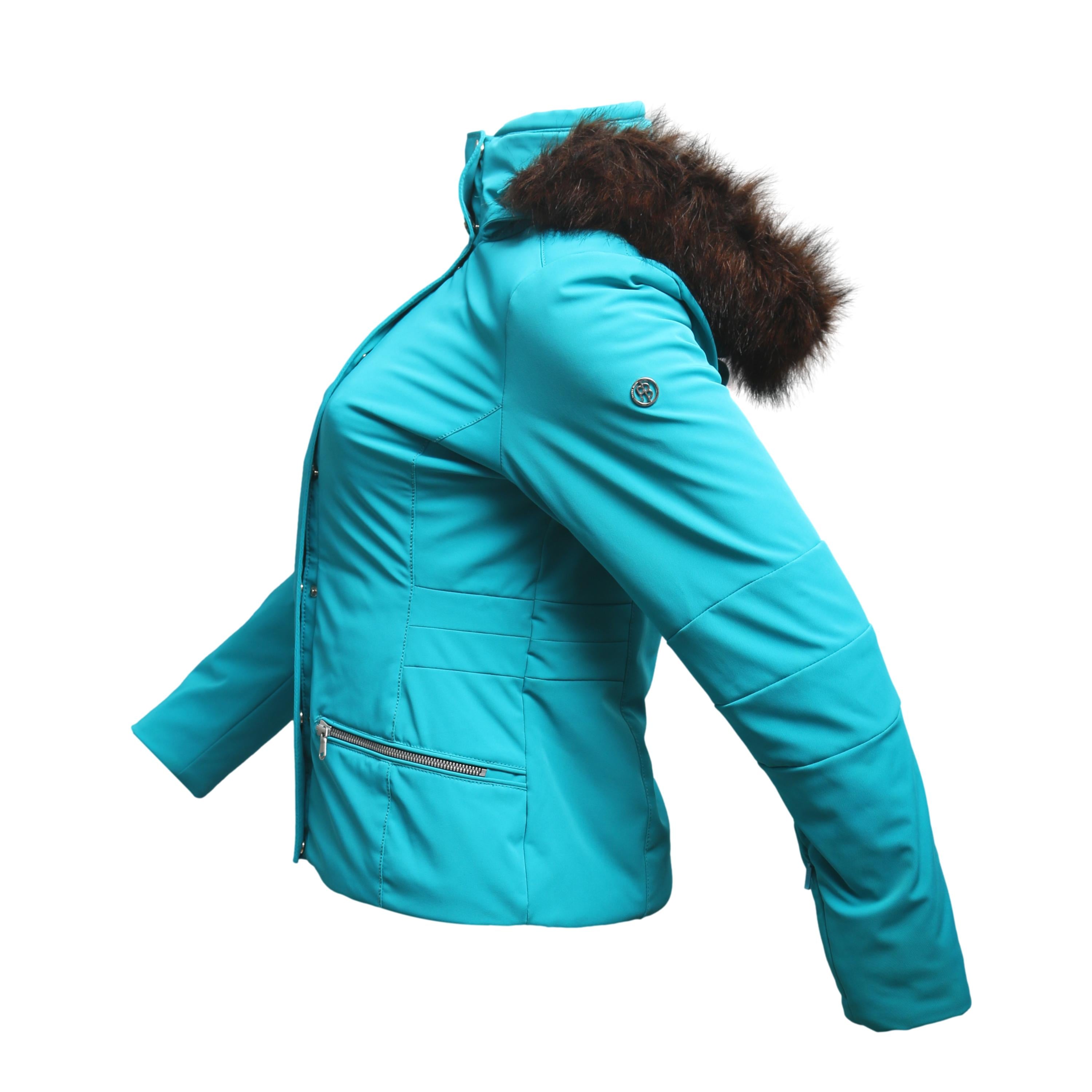 Casaco Feminino Ski/ Snowboard Poivre Blanc Azure Azul Claro - Tamanho 14