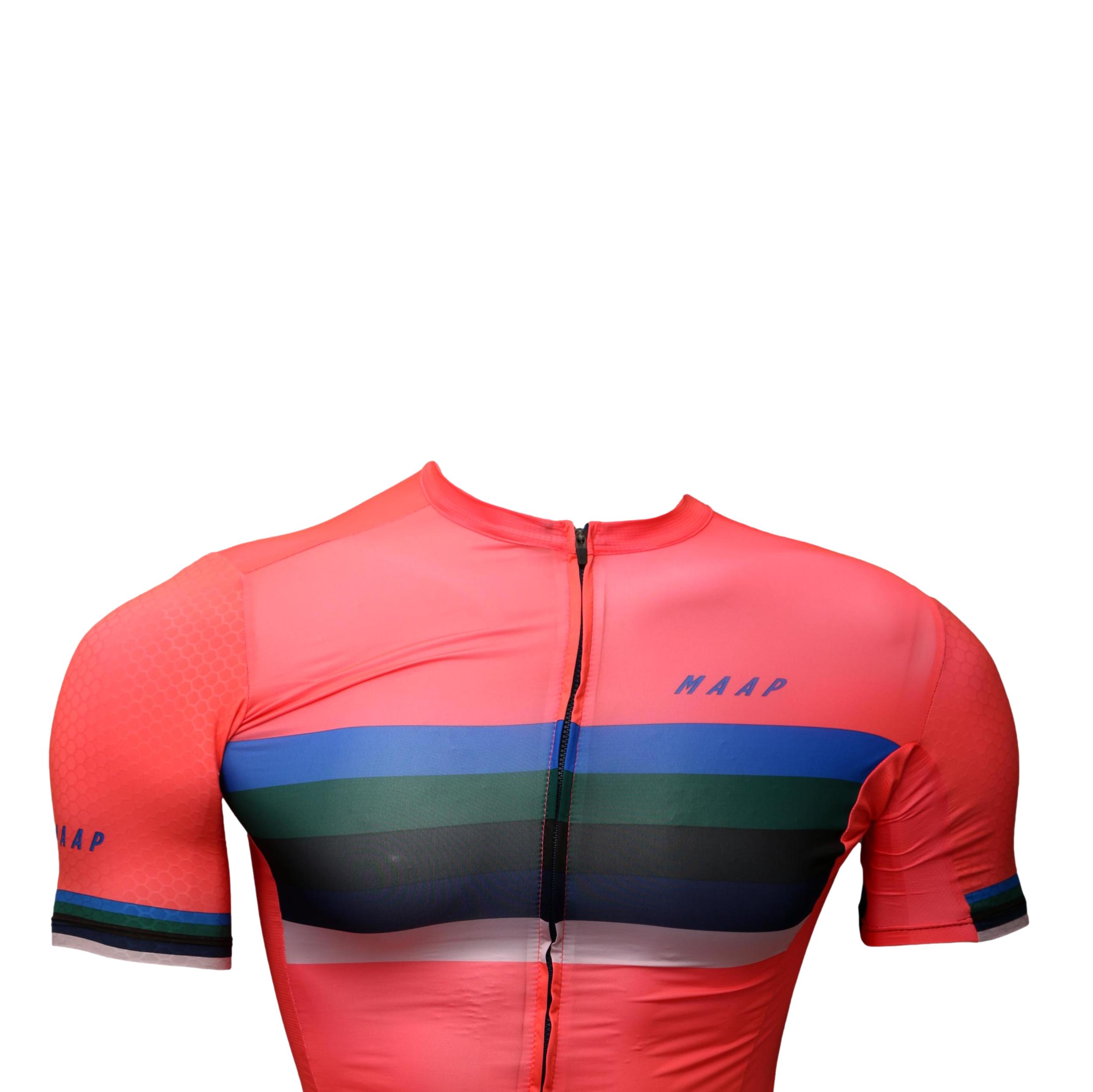 Jersey Feminina Ciclismo MAAP Worlds Pro Hex Rosa Coral - Tamanho XS
