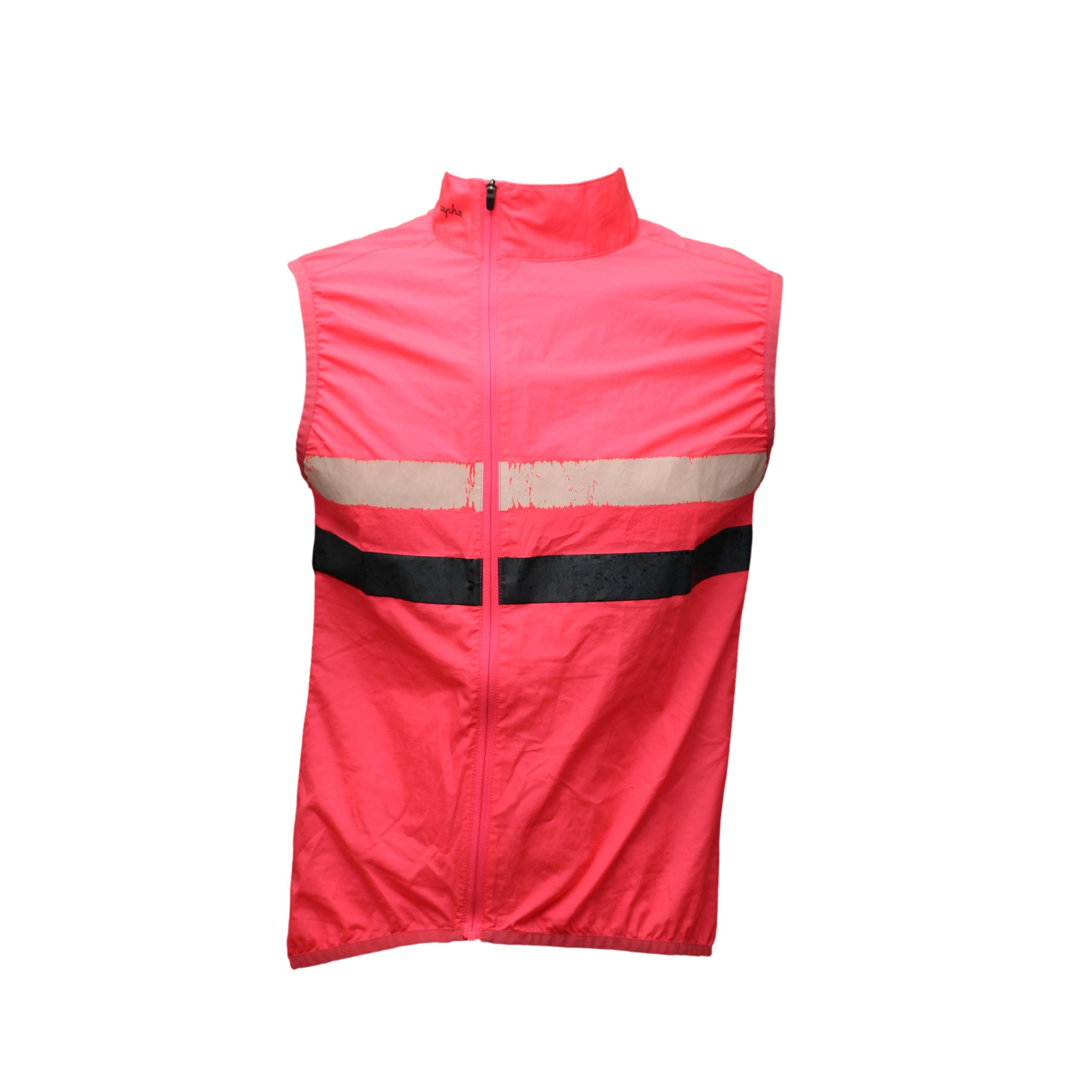 Colete Masculino Ciclismo Rapha Paris Gilet Rosa - Tamanho L