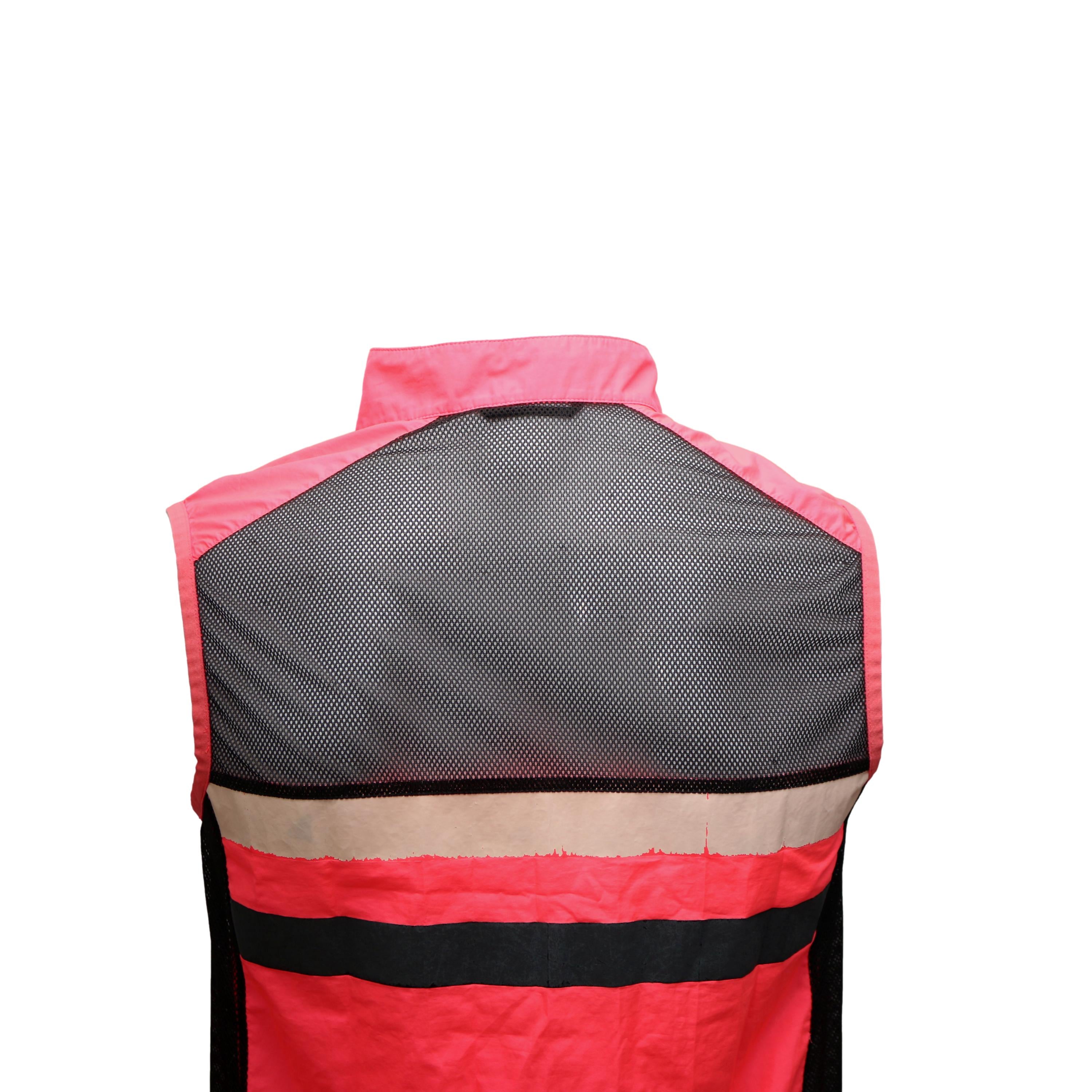Colete Masculino Ciclismo Rapha Paris Gilet Rosa - Tamanho L