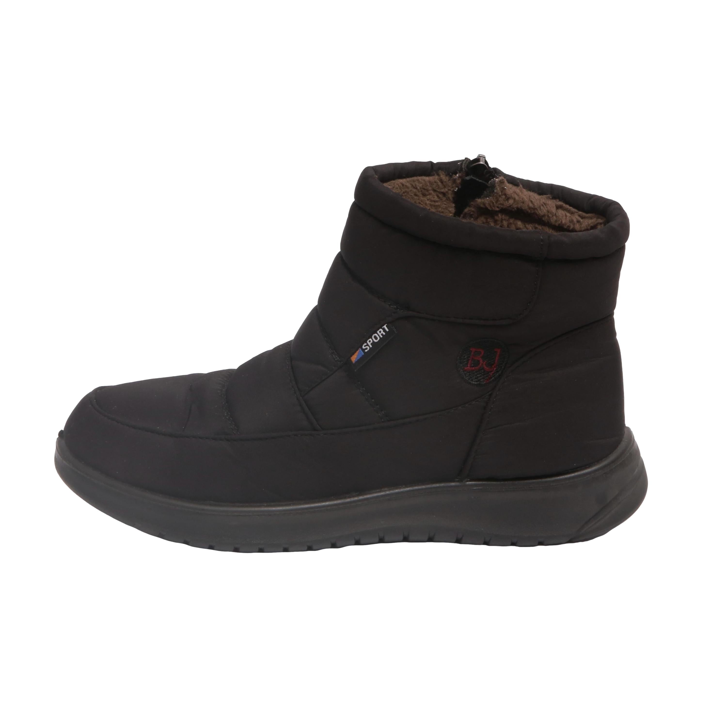 Bota Feminina Neve BJ Sport Impermeável Nylon Preta - Tamanho 37