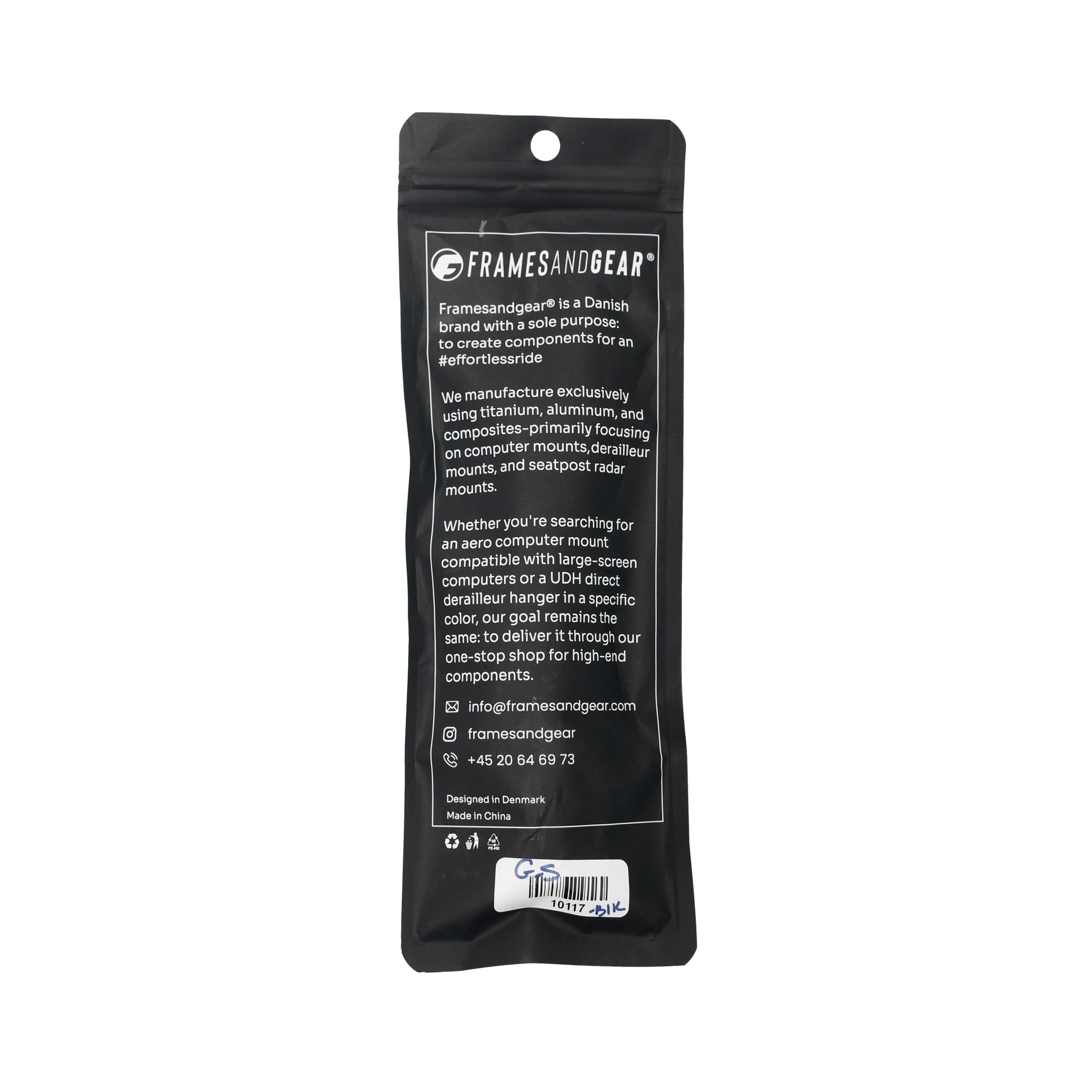 Suporte Para Ciclocomputador Framesandgear Aerofront Preto - Tamanho Único