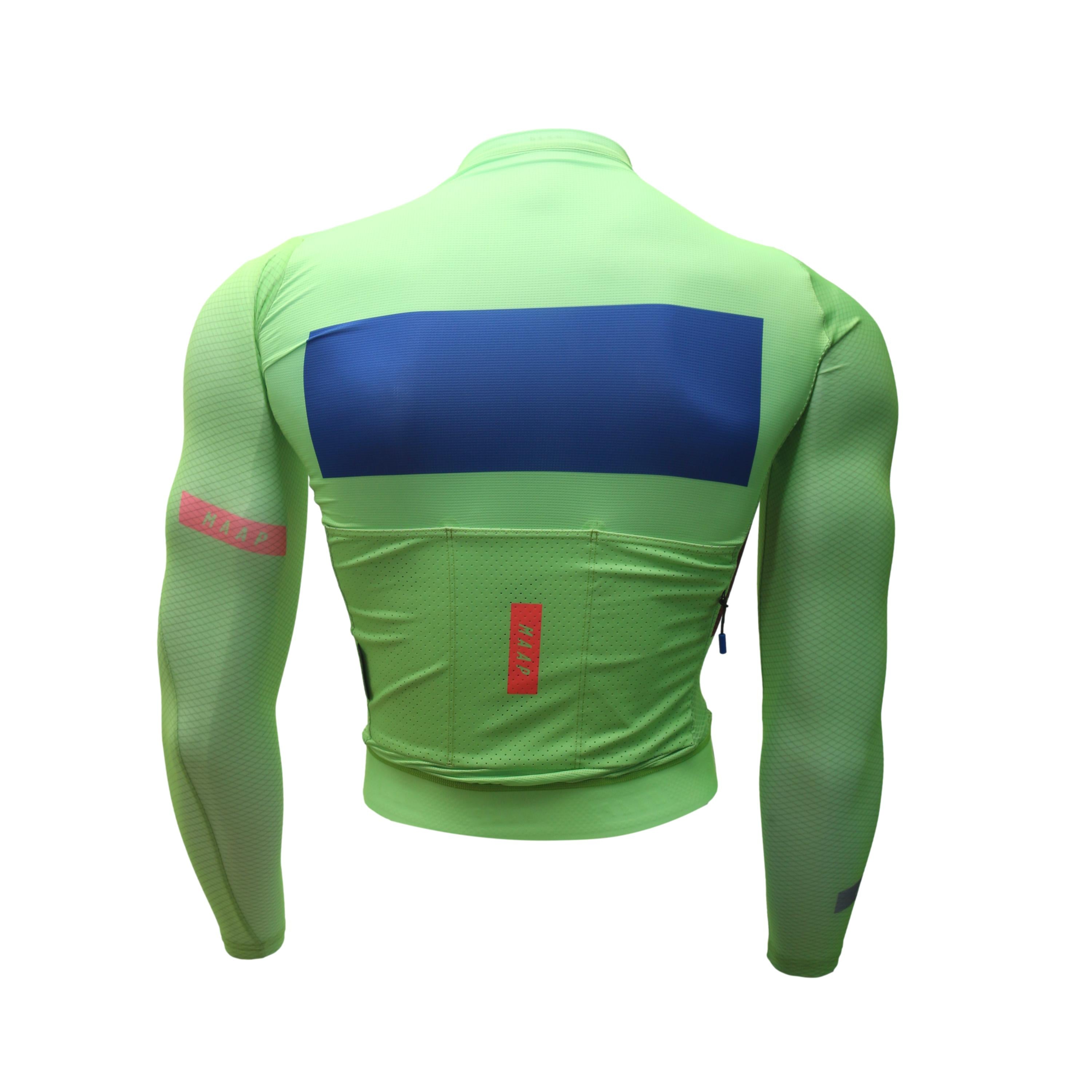 Jersey Manga Longa Feminina MAAP System Pro Air LS Verde (Novo) - Tamanho XS