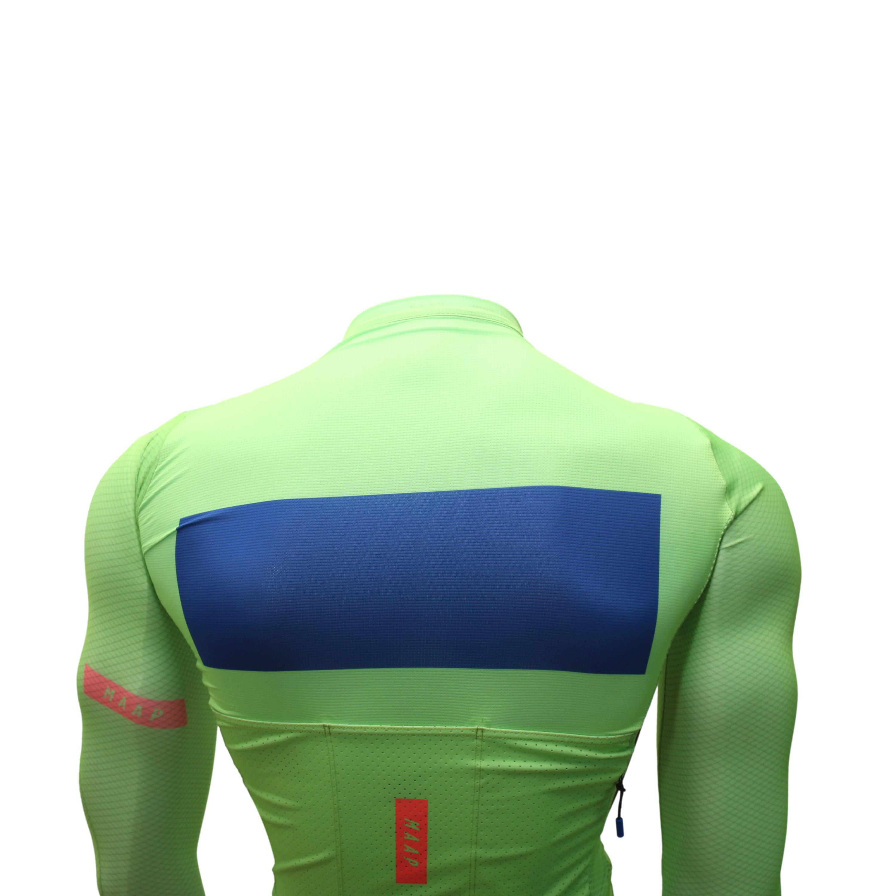 Jersey Manga Longa Feminina MAAP System Pro Air LS Verde (Novo) - Tamanho XS