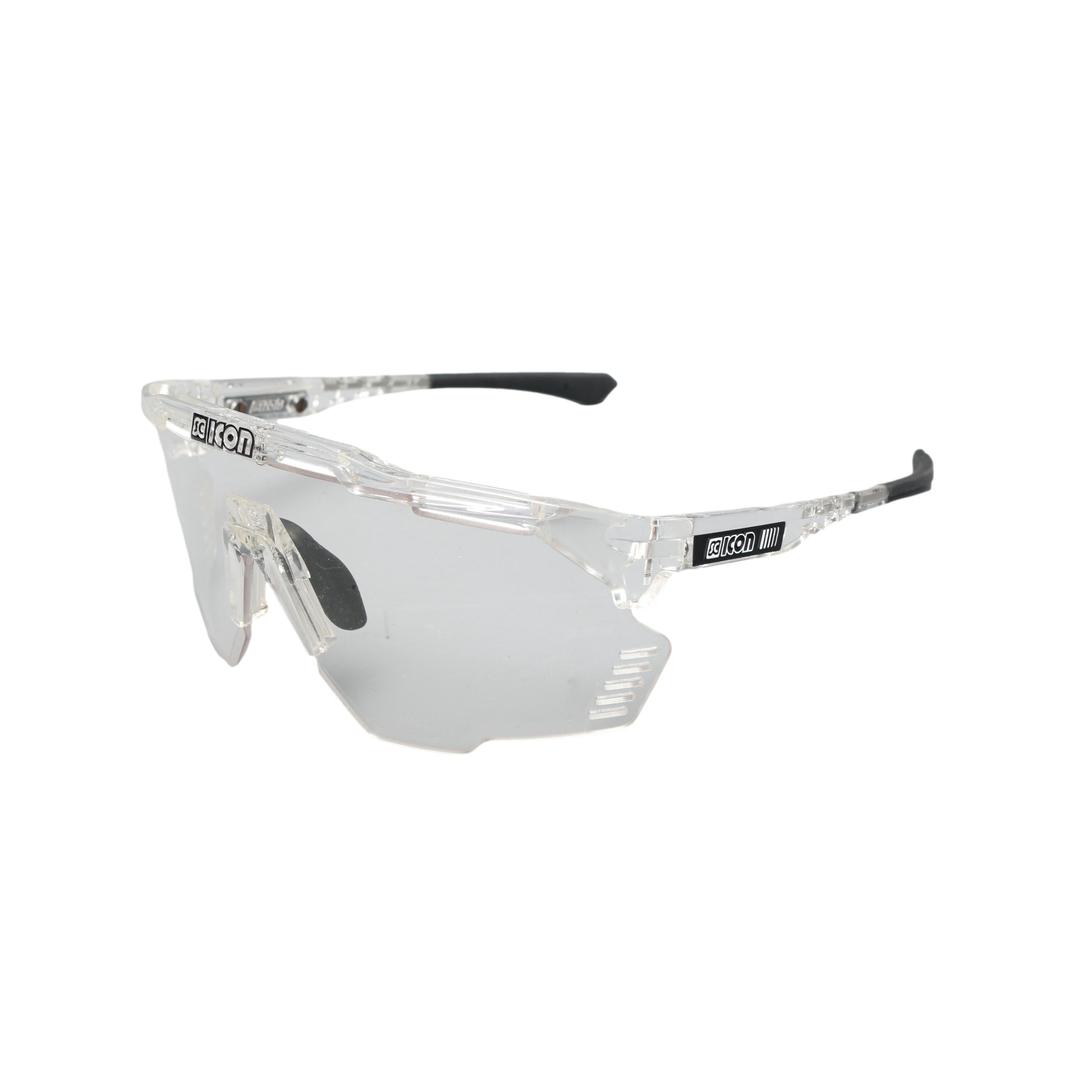 Óculos Unissex Ciclismo Scicon Crystal Gloss Aerowing Transparente - Tamanho Único