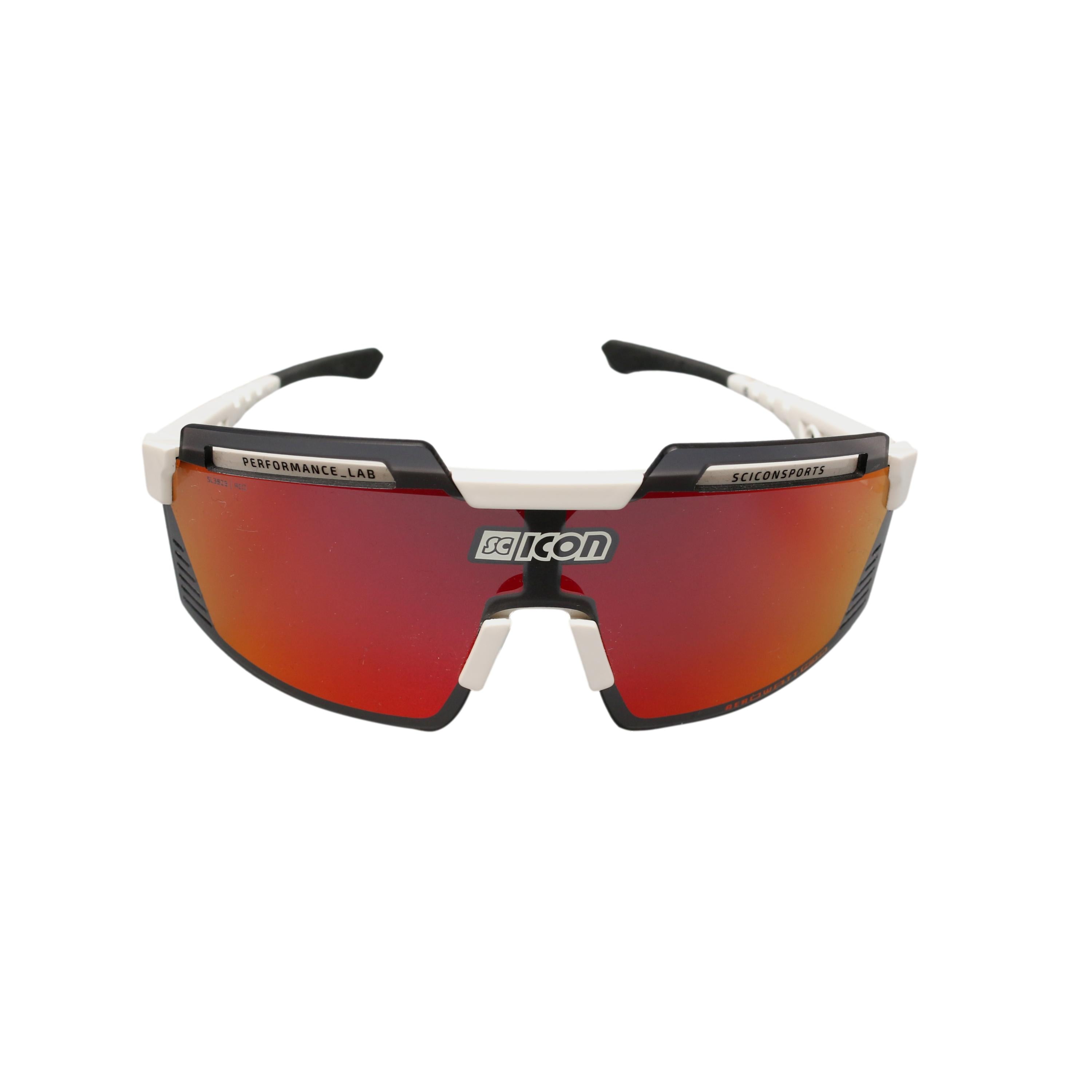 Óculos Unissex Scicon Aerowatt White Glosss Branco / Lente Avermelhada - Tamanho Único