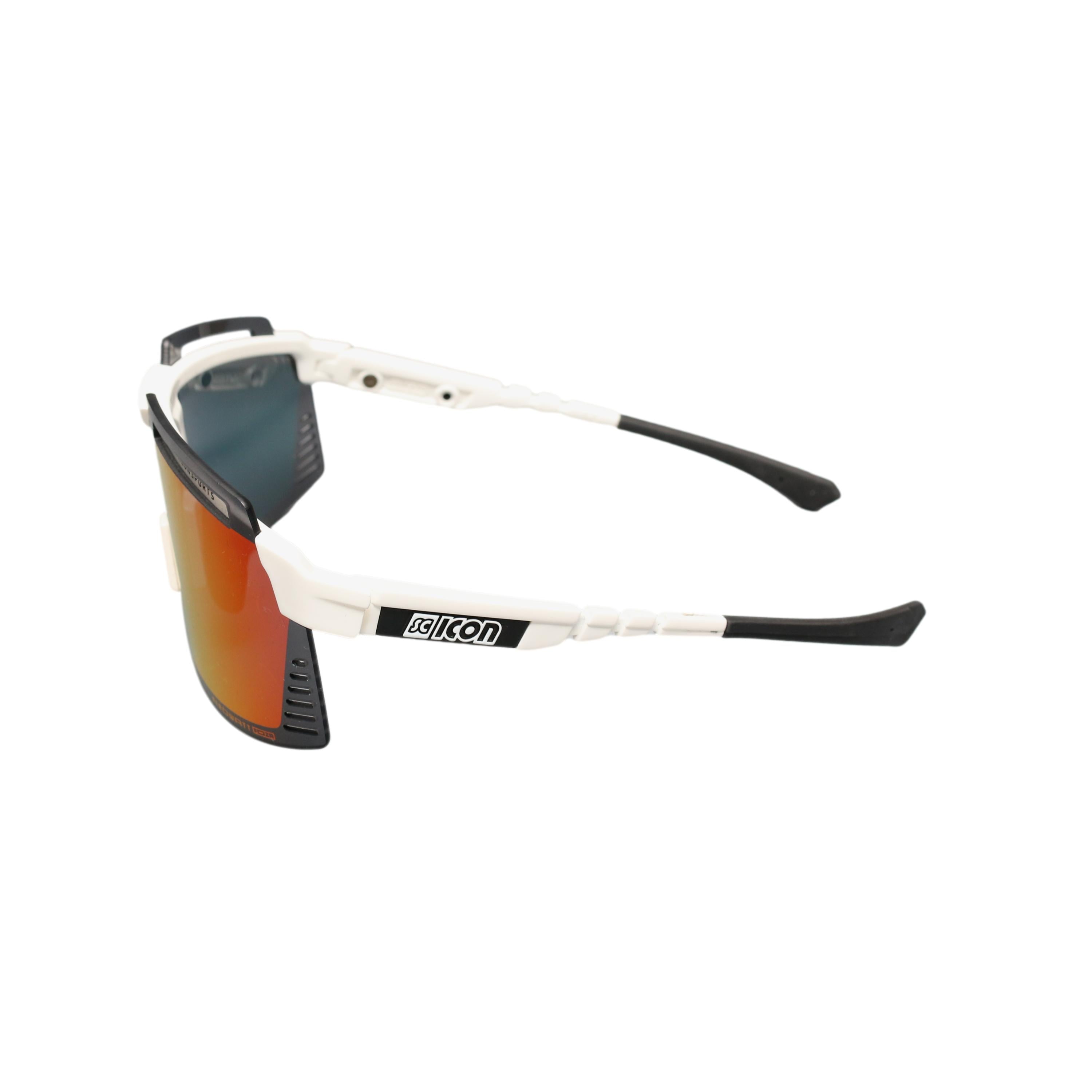 Óculos Unissex Scicon Aerowatt White Glosss Branco / Lente Avermelhada - Tamanho Único