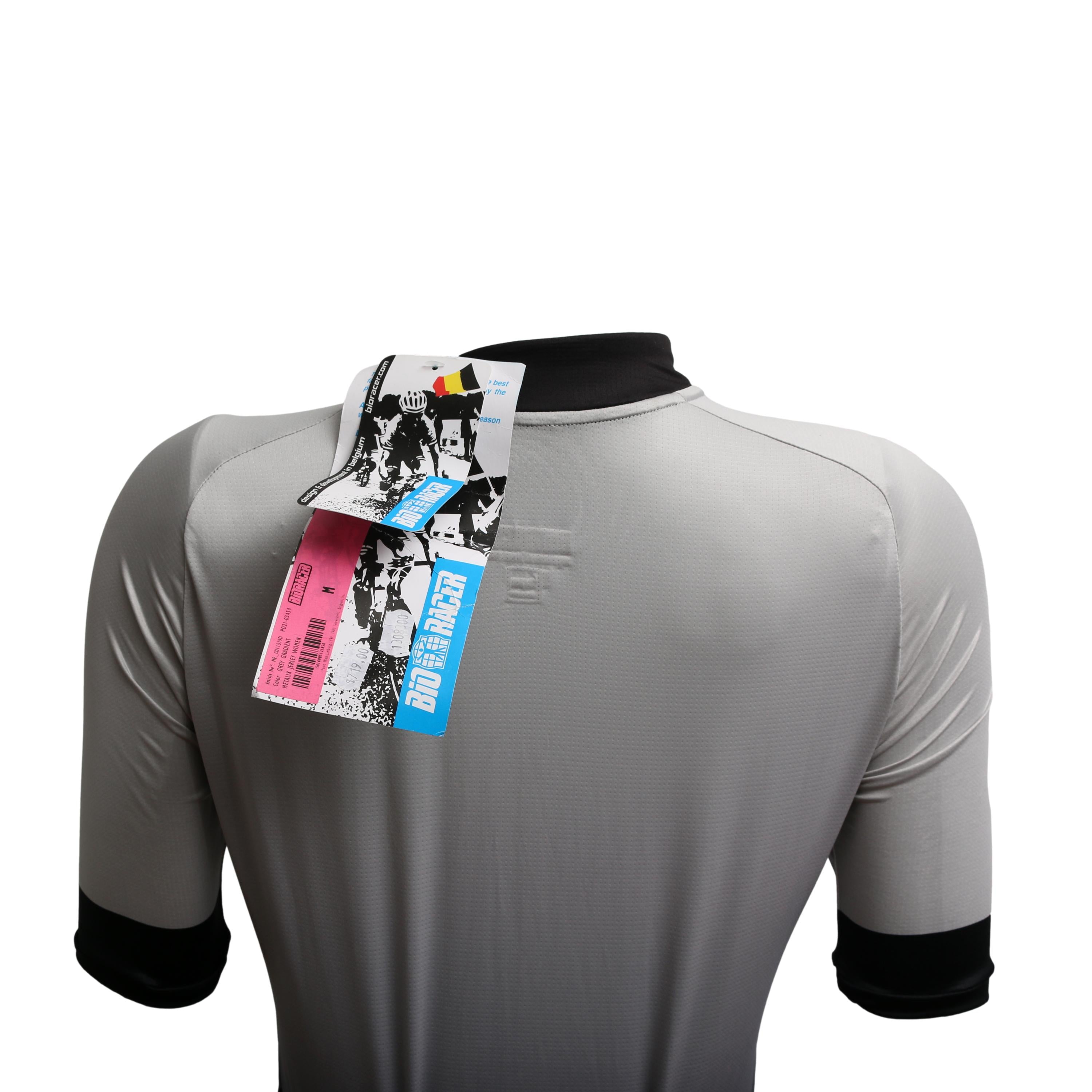 Jersey Feminina Bioracer Sprinter Metalix Cinza - Tamanho M