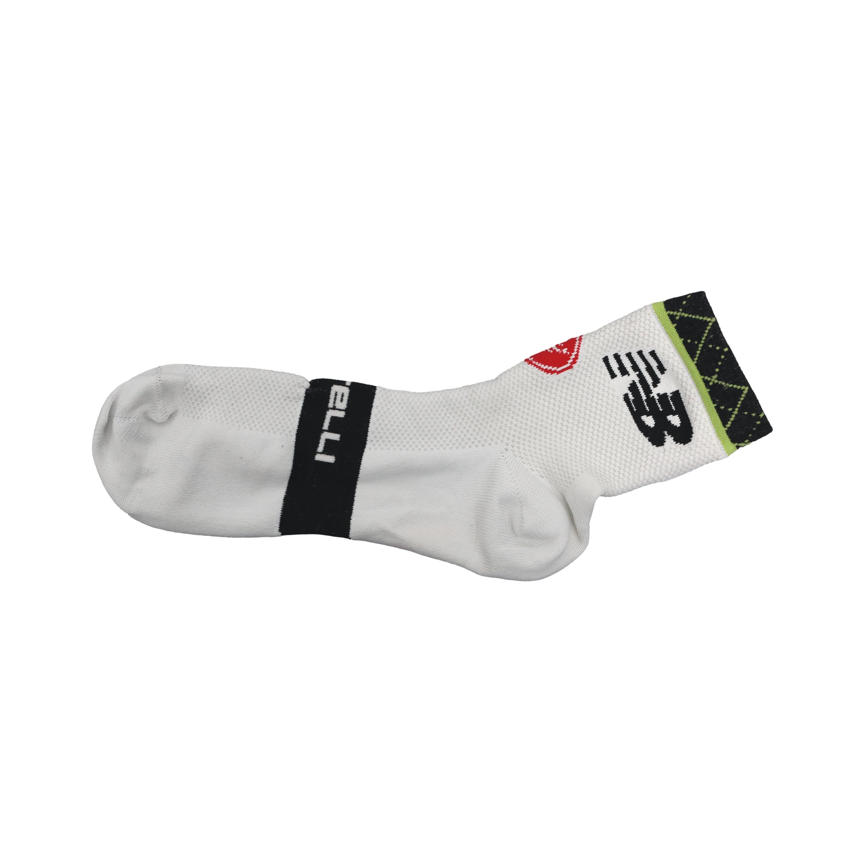 Meia Masculina Castelli x New Balance Branca E Preta - Tamanho XXL