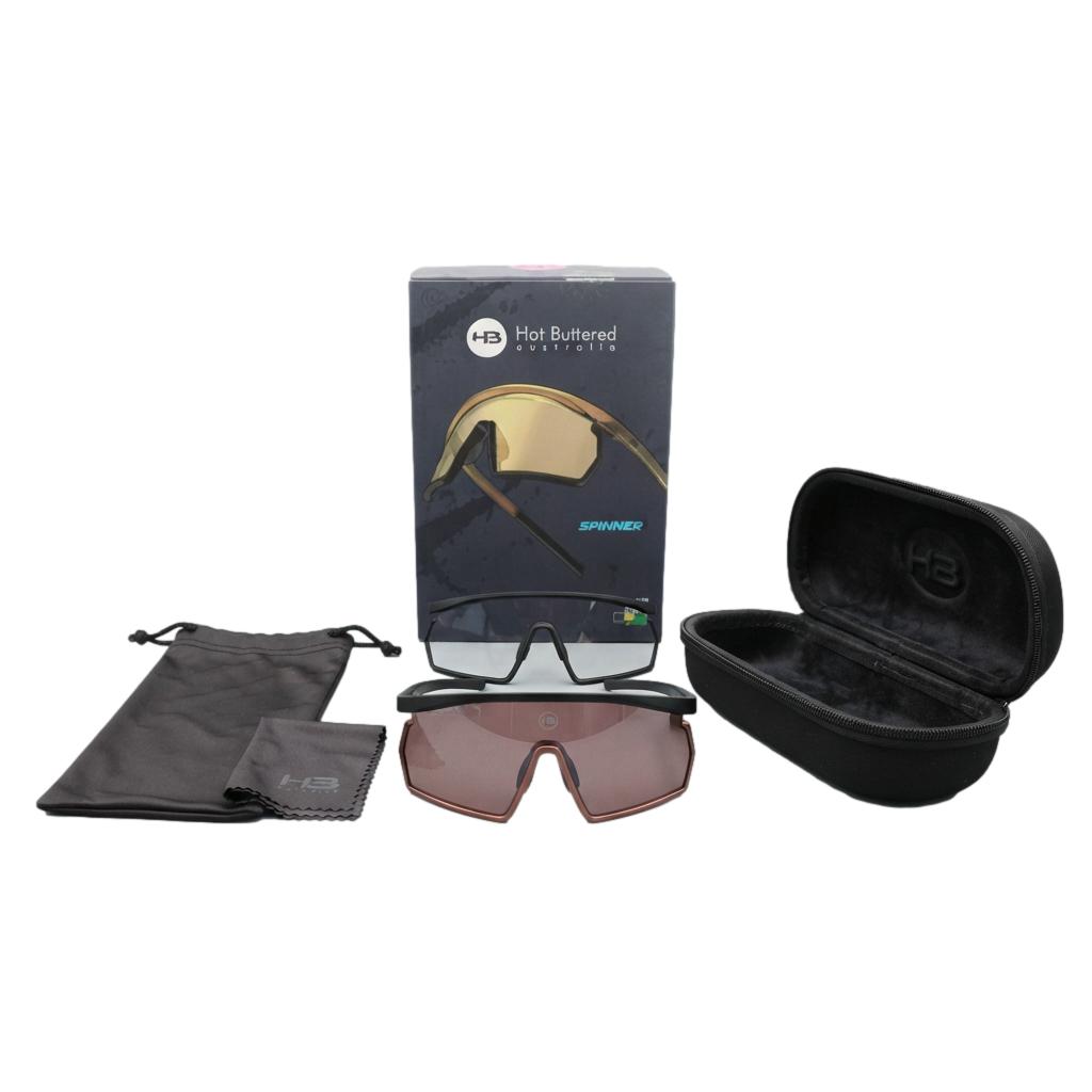 Óculos HB Spinner M Black/ Cooper + M Black Amber
