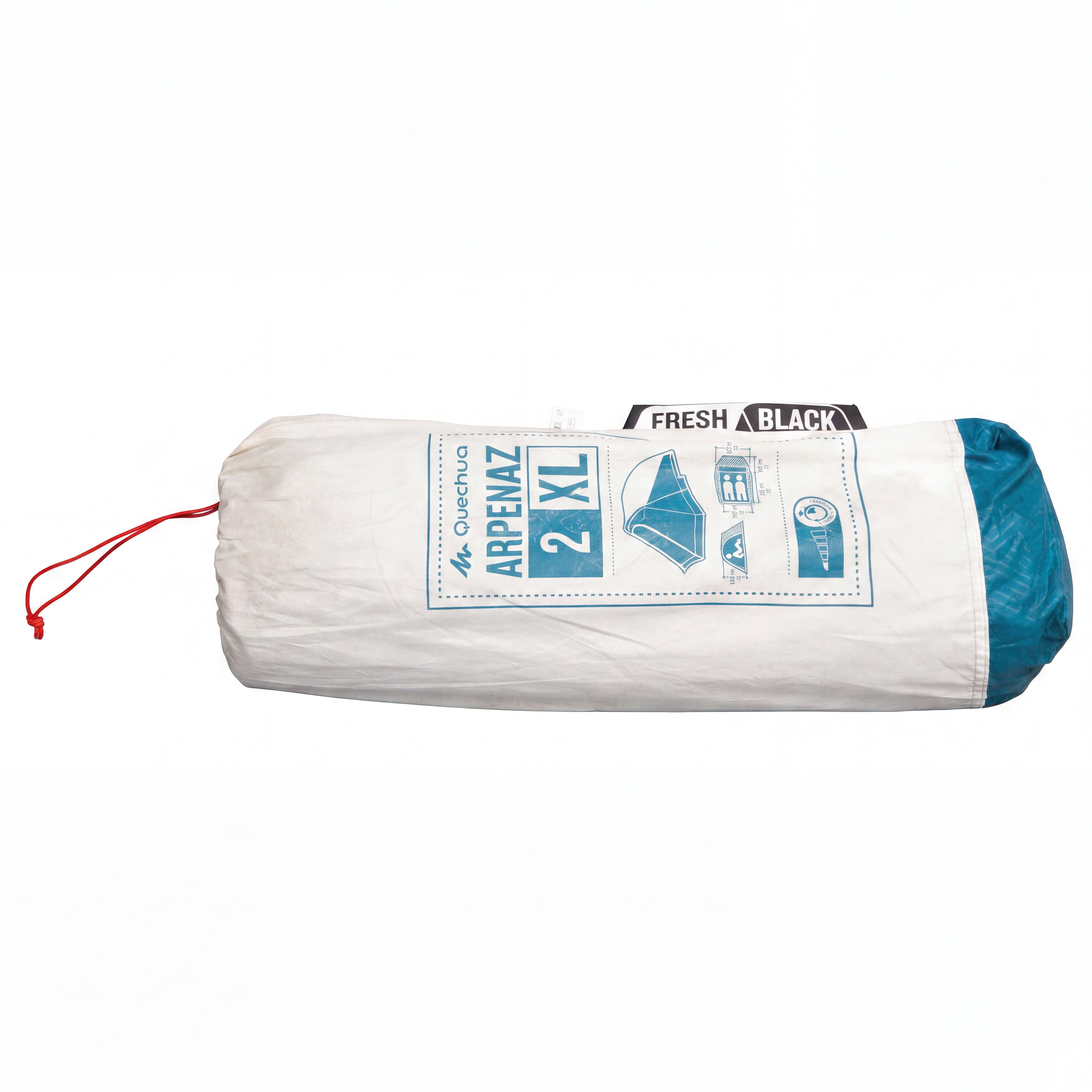 Barraca Unissex Camping Quechua Decathlon Fresh & Black - Arpenaz Branco, Verde e Preto - Tamanho 2 XL