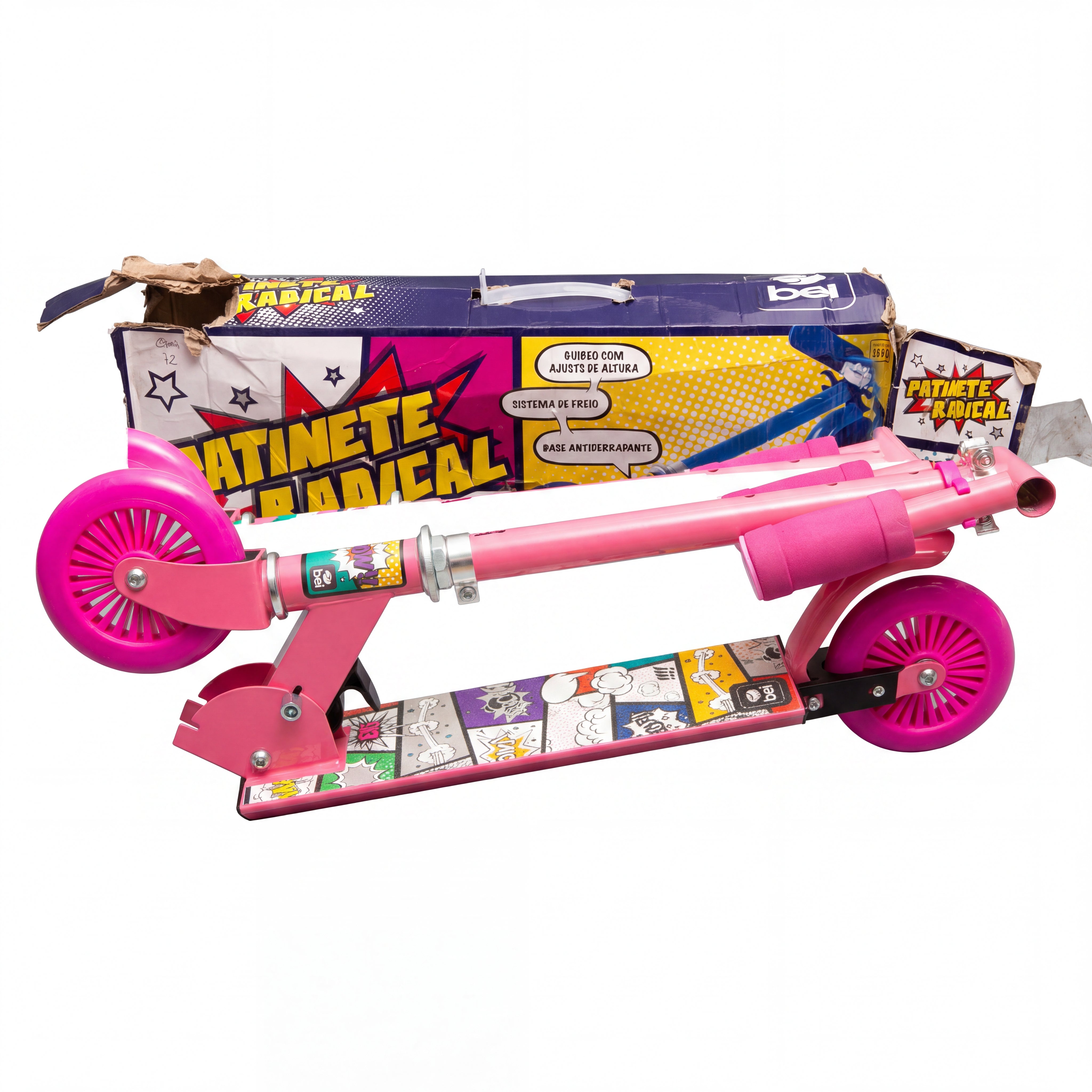 Patinete Infantil BEL Radical Rosa